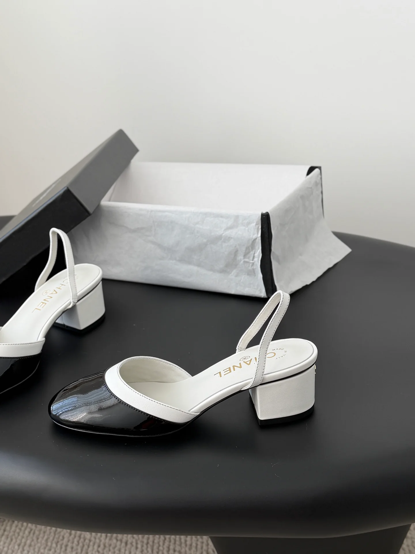 Chan 26ss mary jane chunky flats