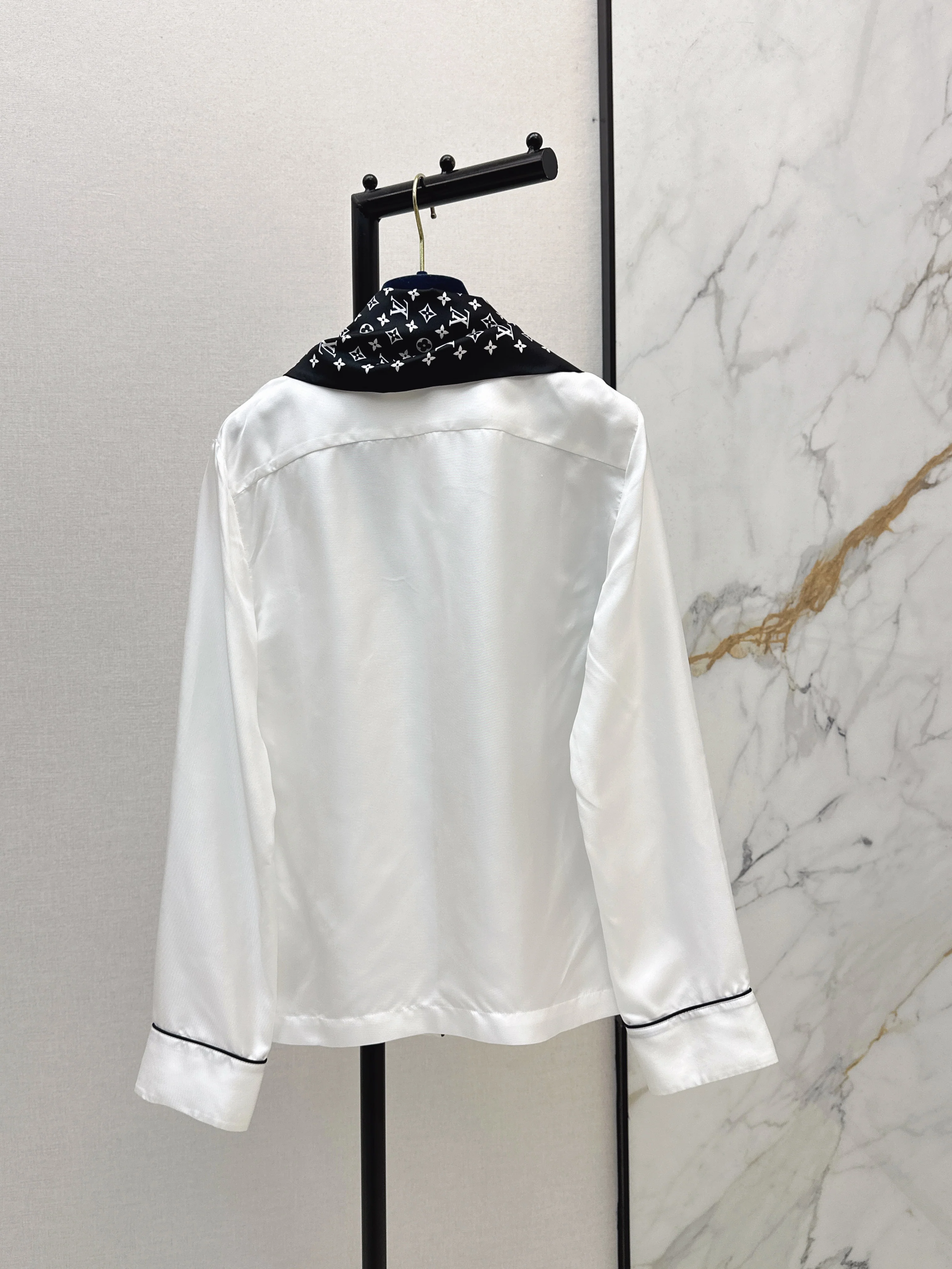 Louis 26ss print silk shirts