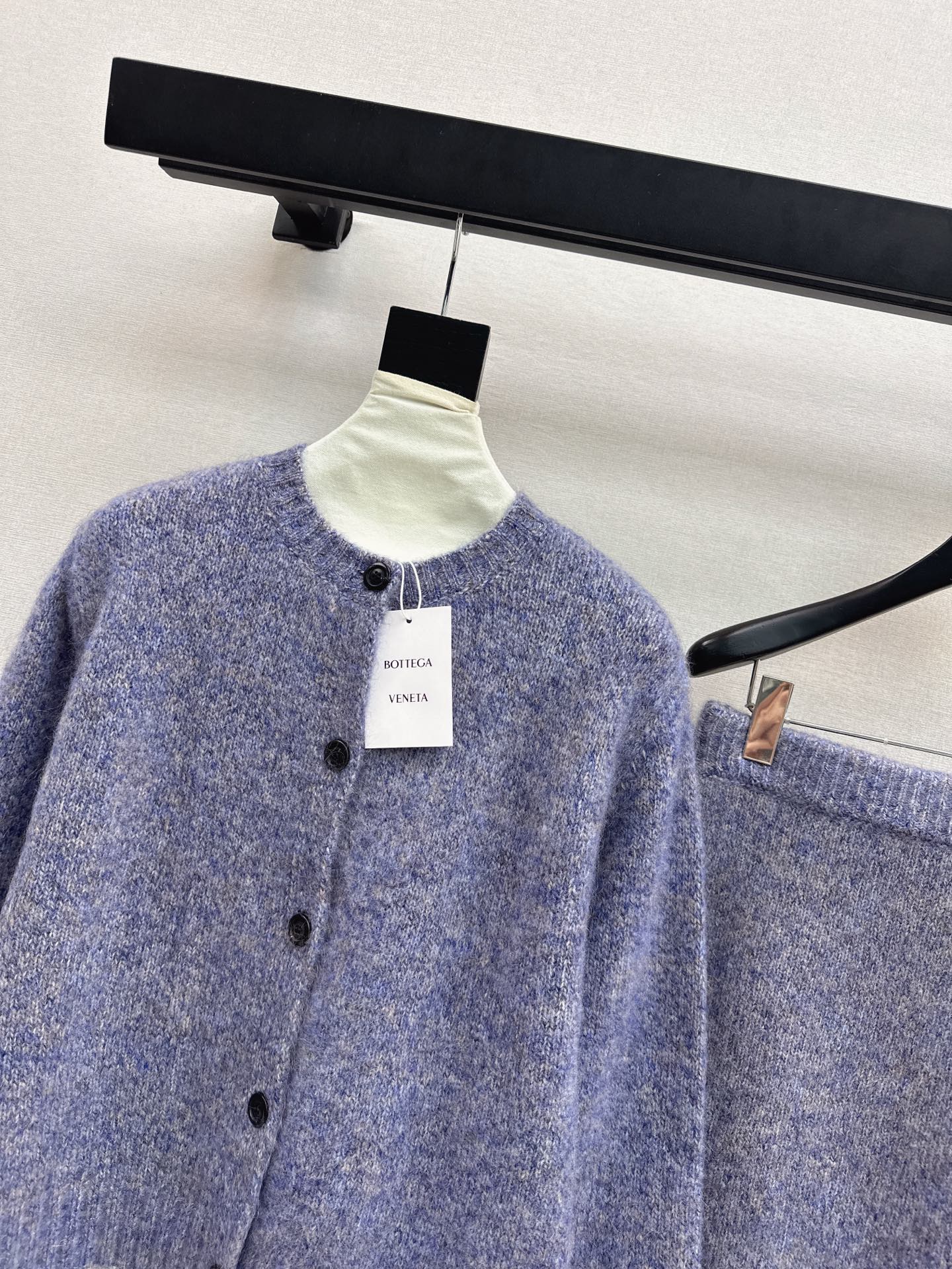 Bott 25fw wool cardigan skirts outfit sets