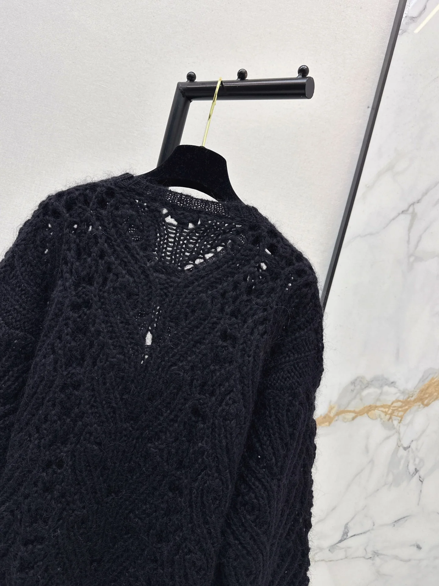 Chan 26ss knit bow dress