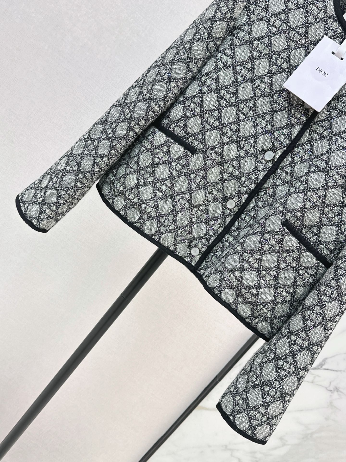 CD 26ss rhinestone tweed jacket