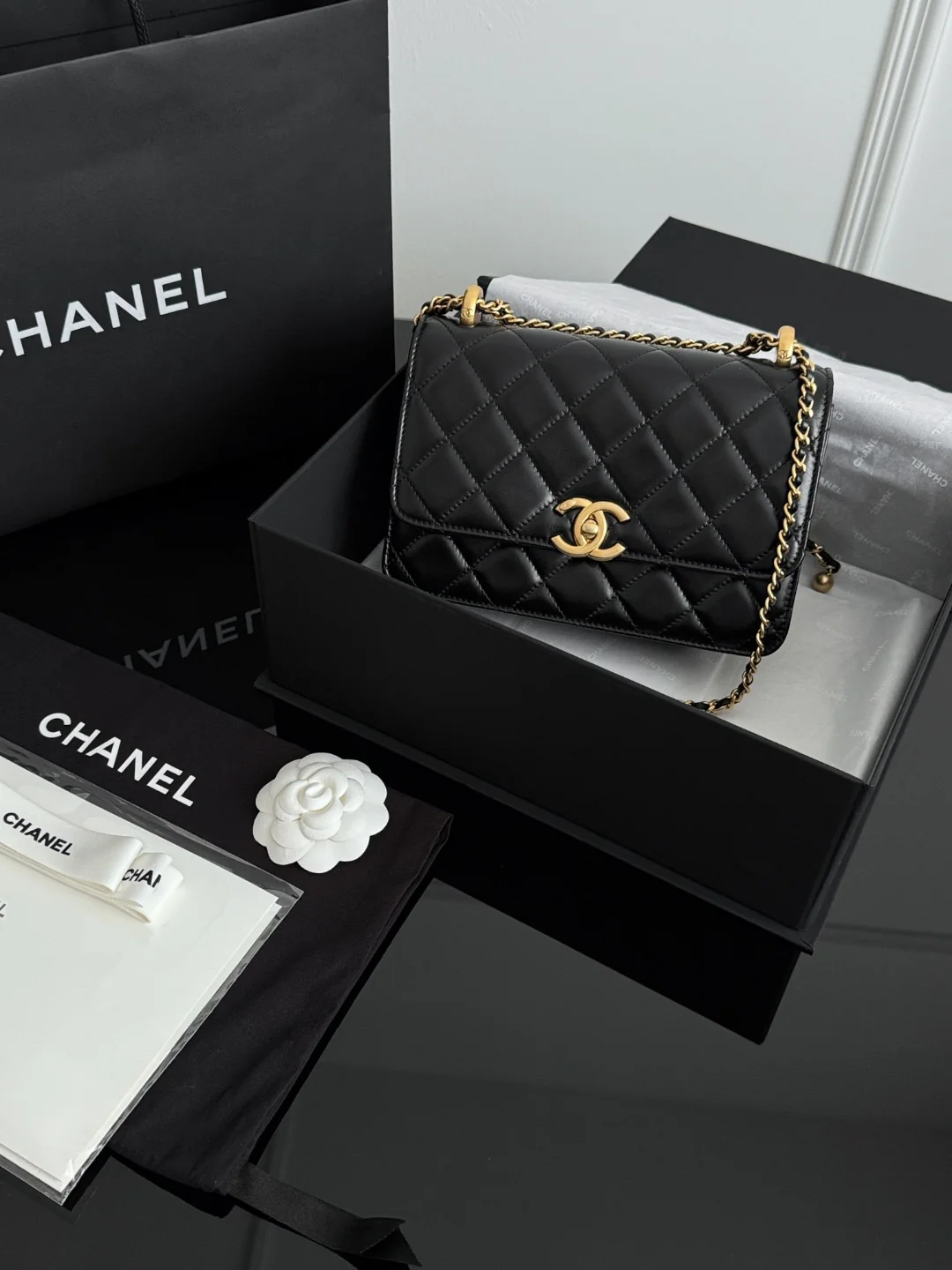 Chan 25S chain shoulder bag