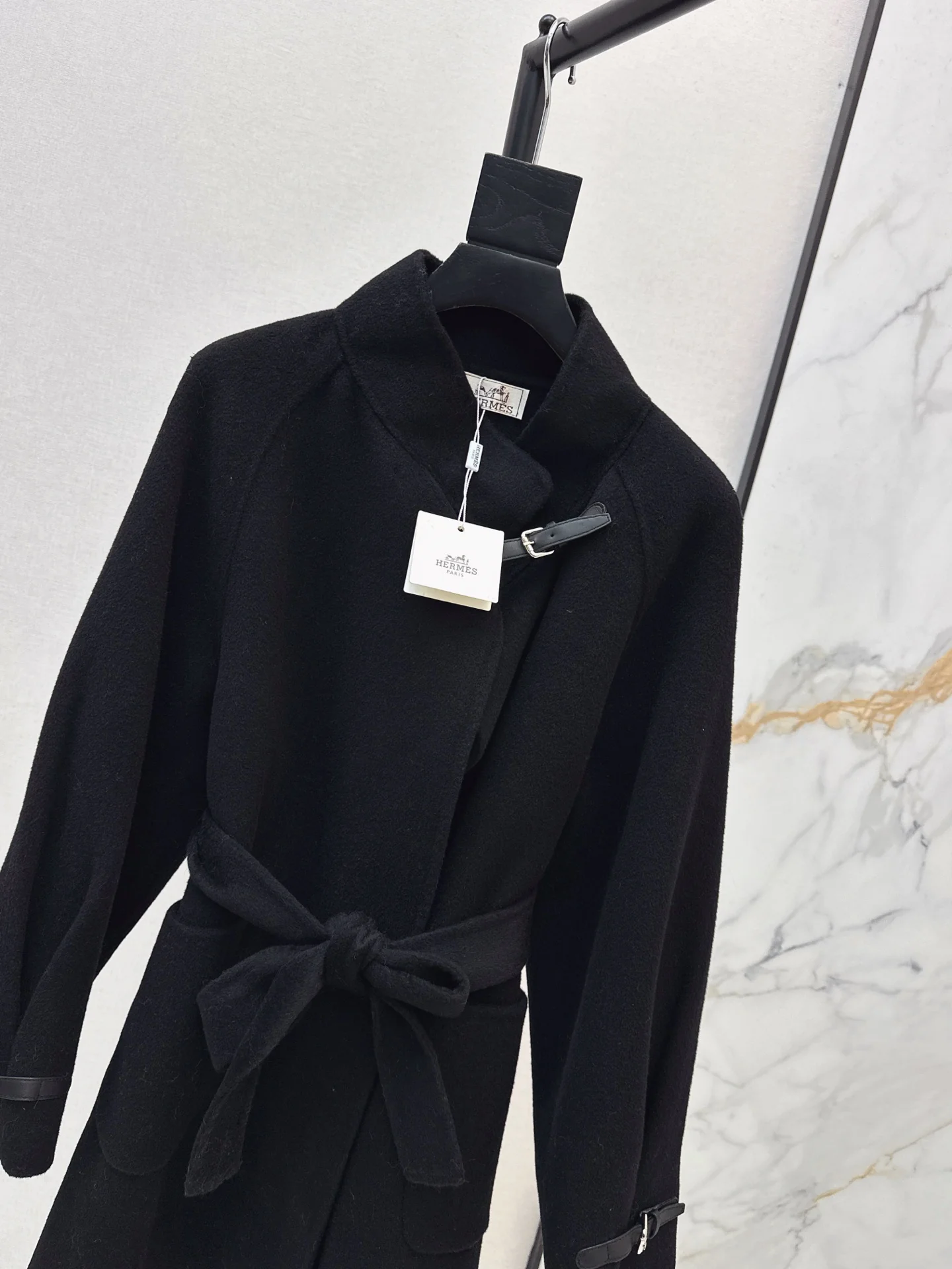 Her 25fw woolen belted overcoats