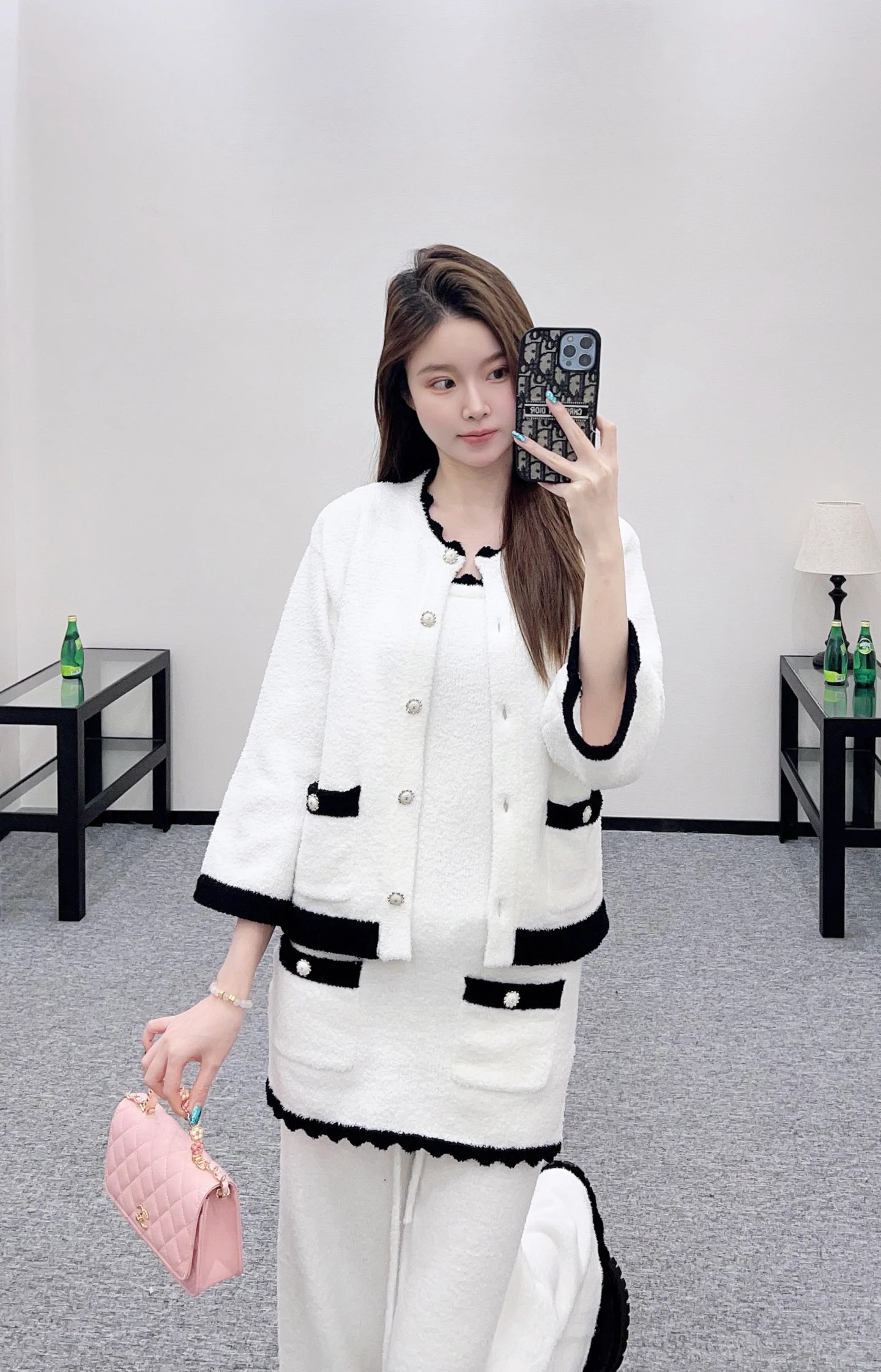 Chan 26ss knitted cardigan