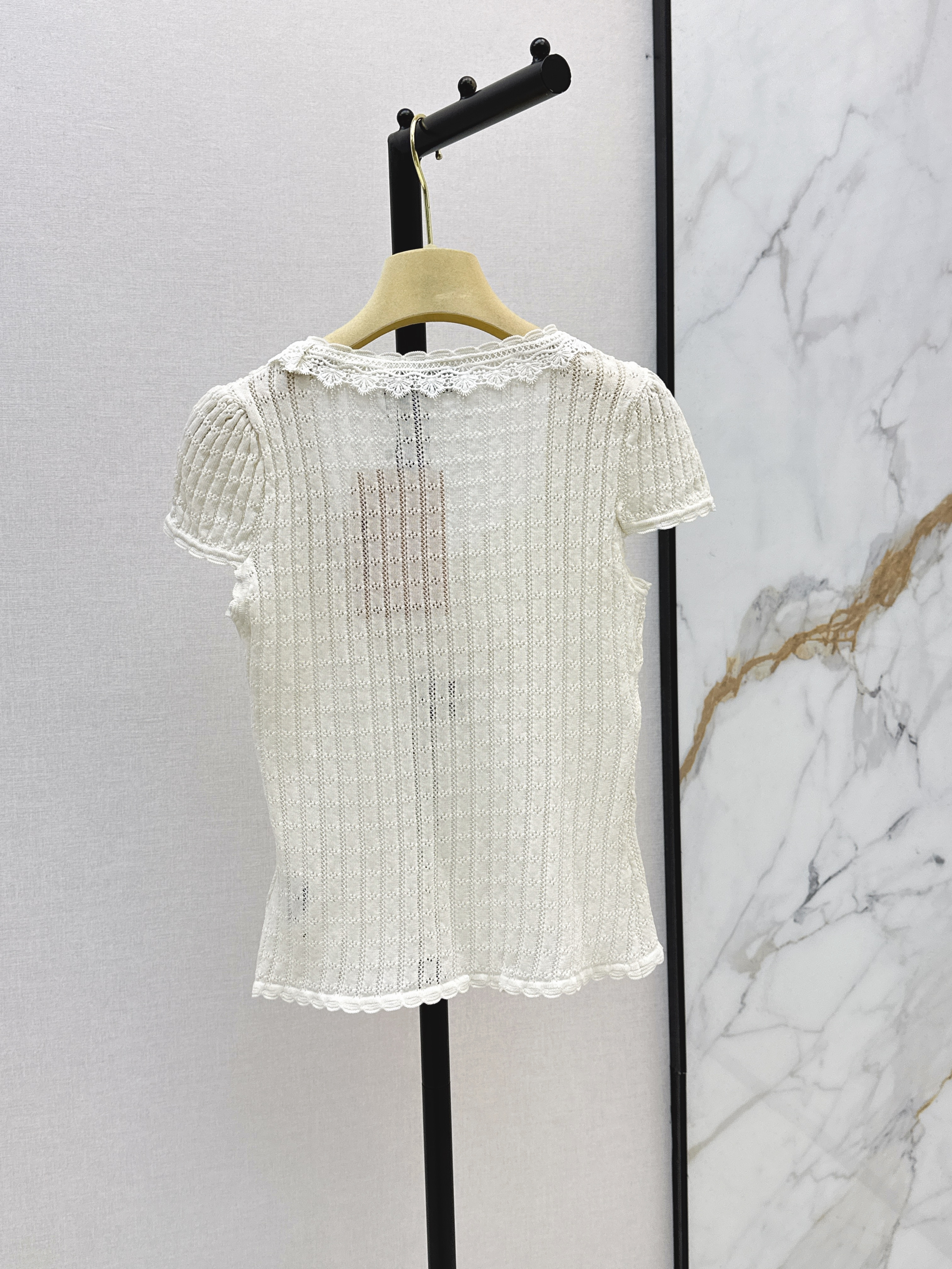 Miu 26SS Lace Knit Top