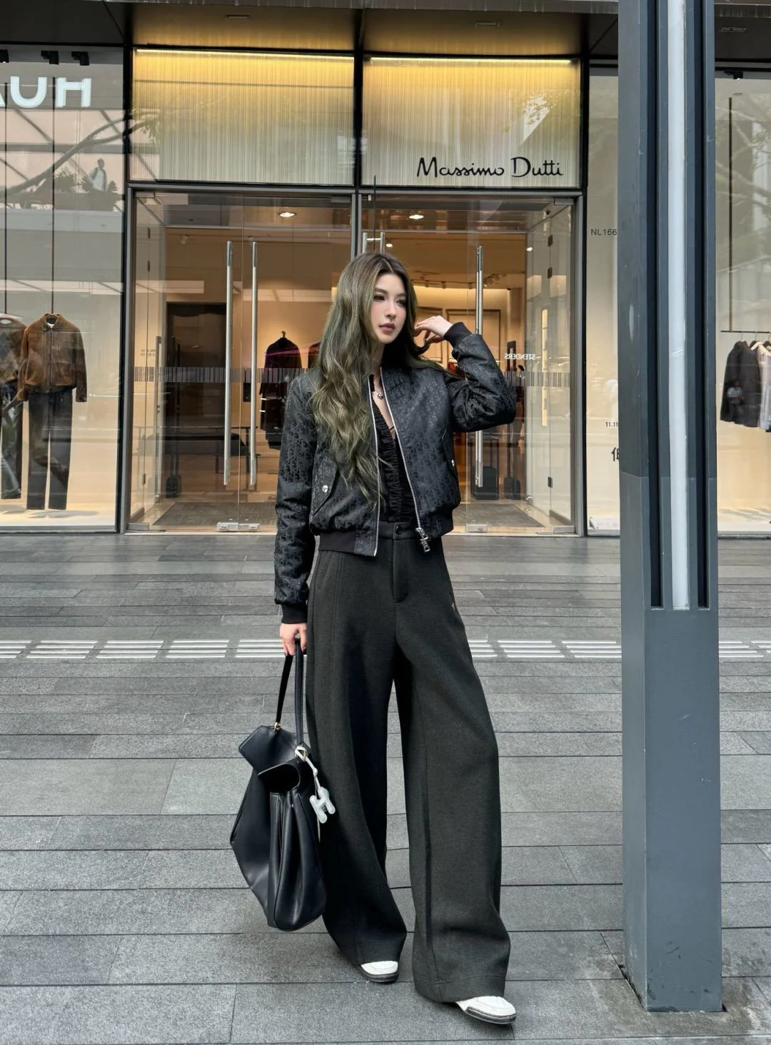 CD 25fw jacquard bomber jacket