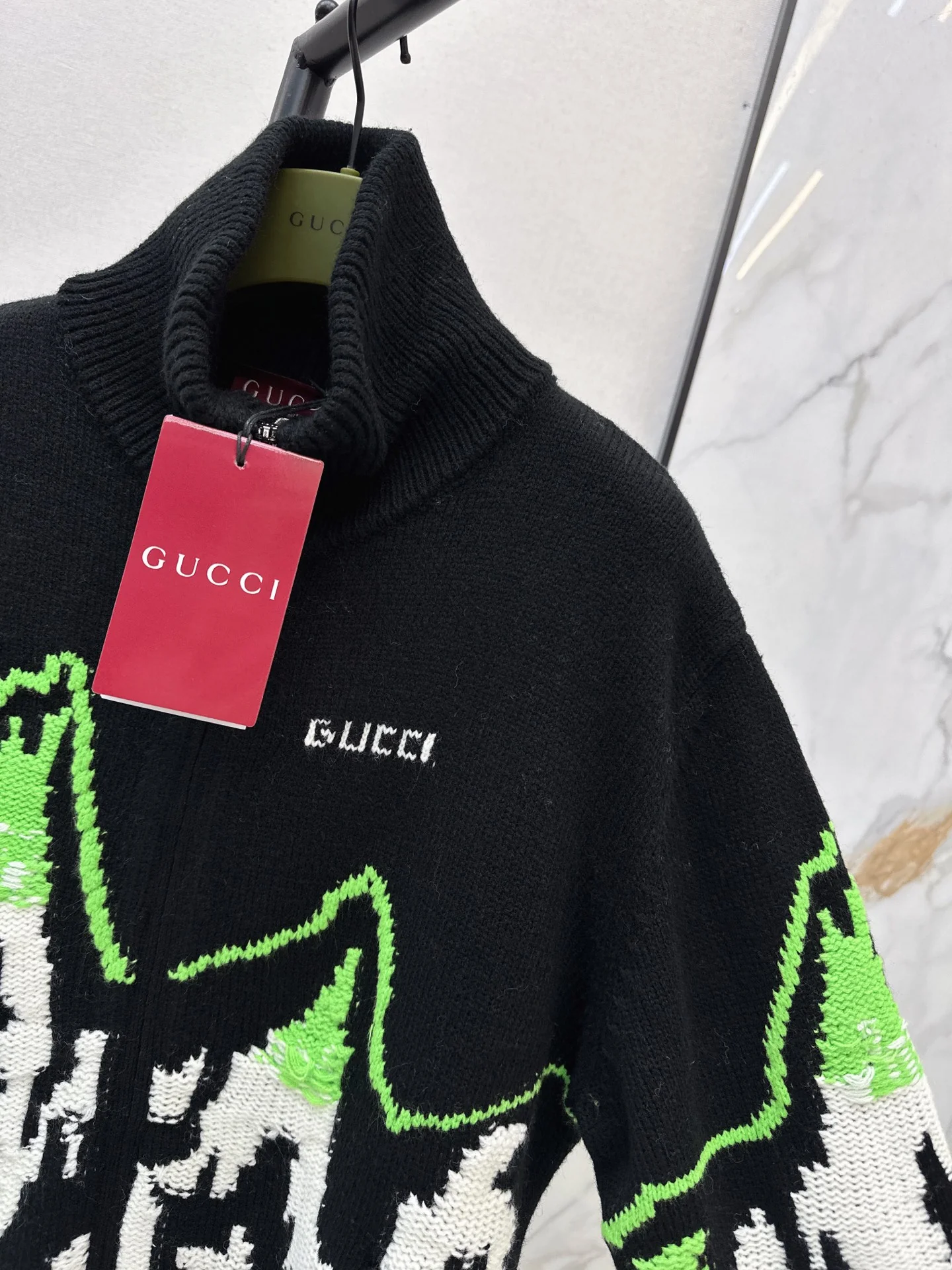 Gucc 25fw jacquard cardigan jacket