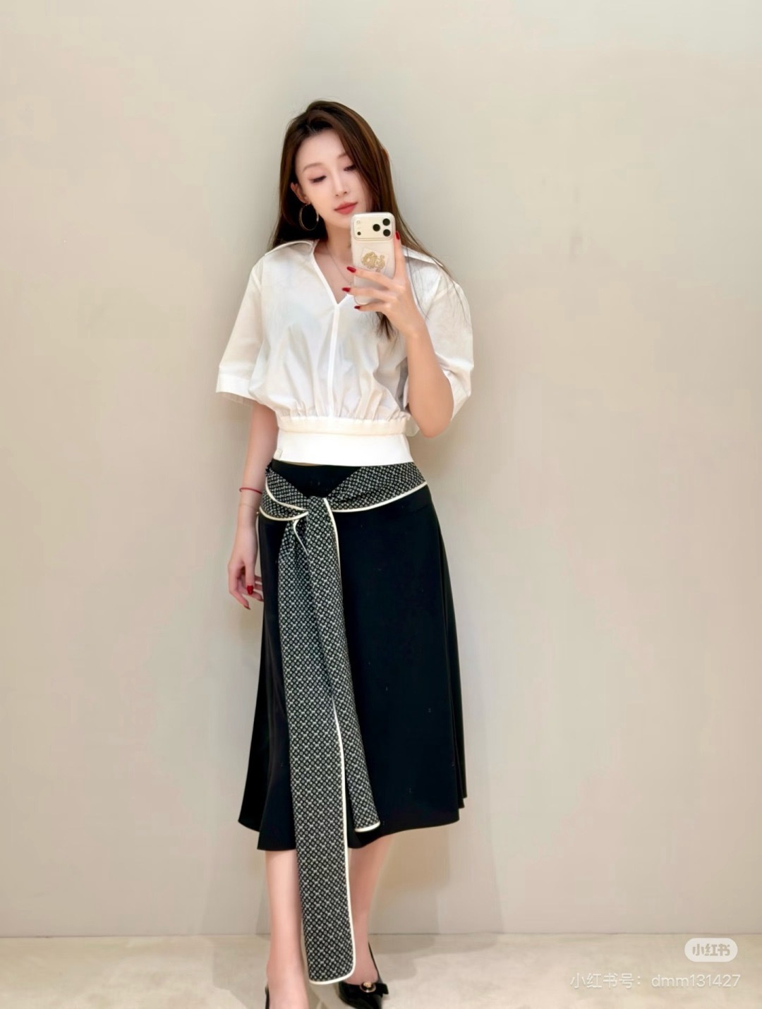 Loui 26ss ribbon skirt