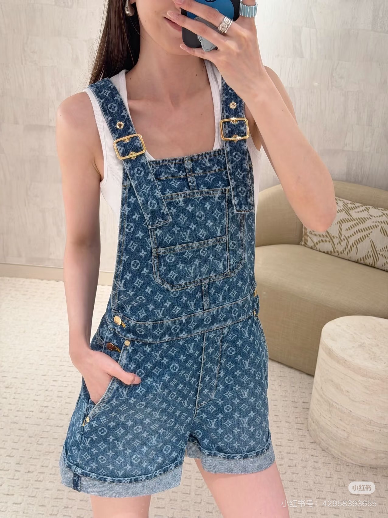 Loui 26ss denim overalls
