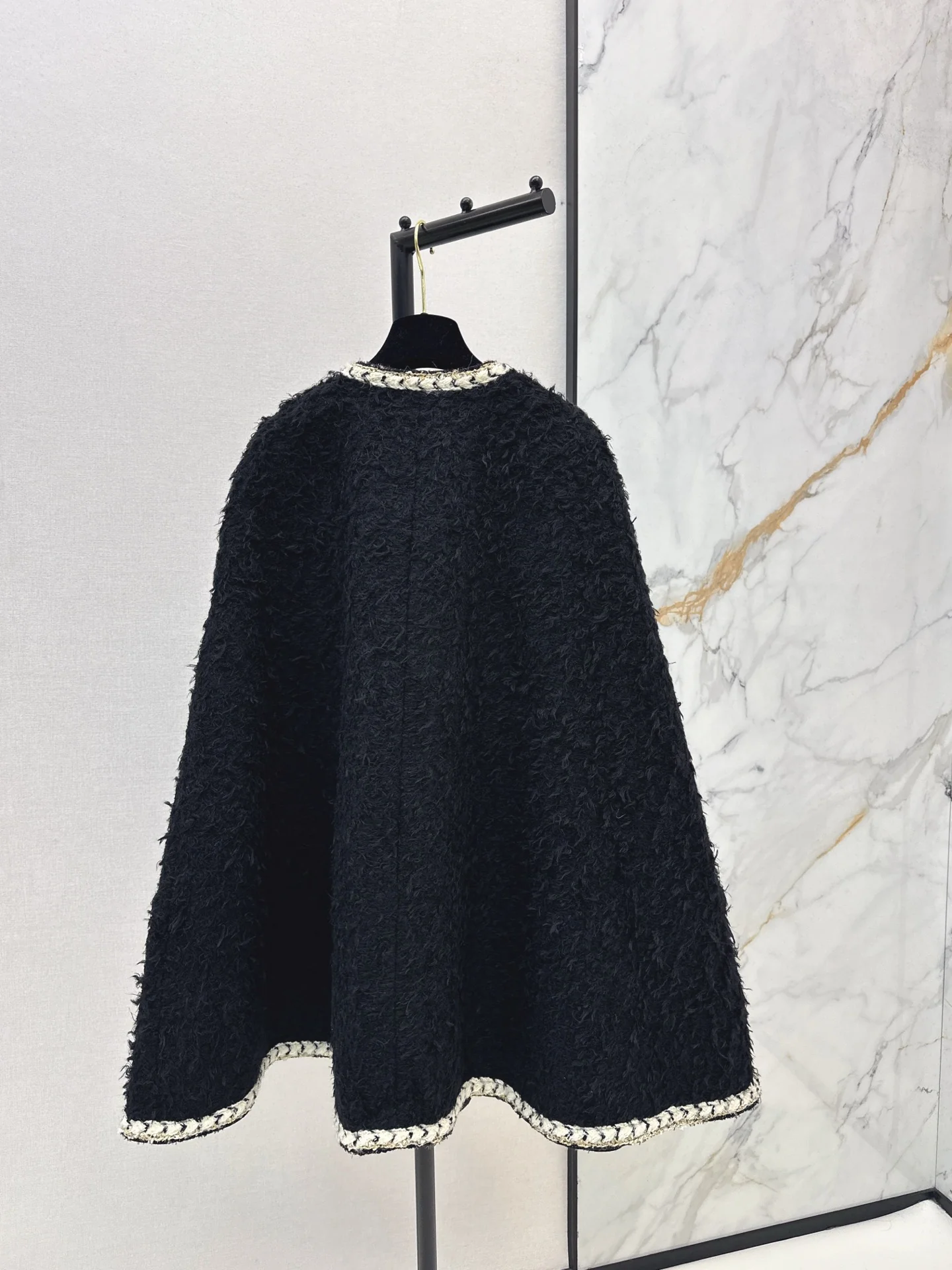 Chan 26ss tweed cape coats