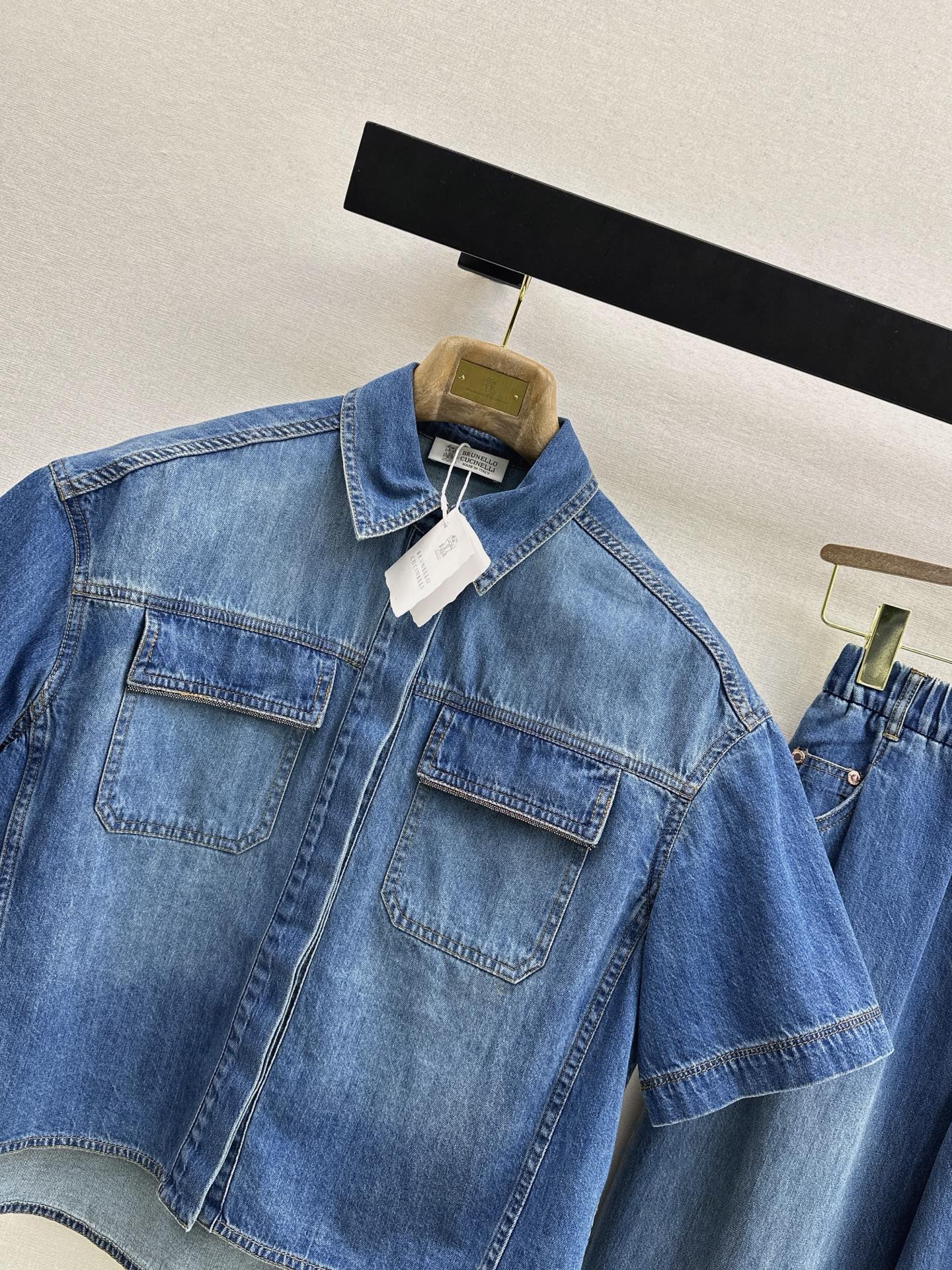 Brun 26ss denim suit
