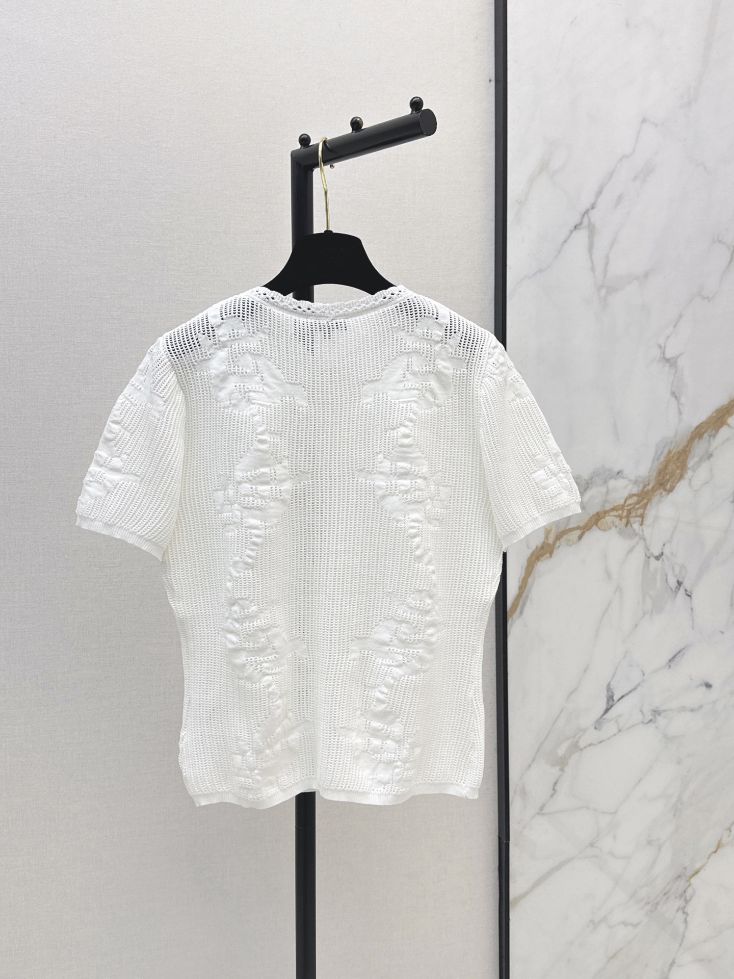 Chan 26ss hollow knit cardigan