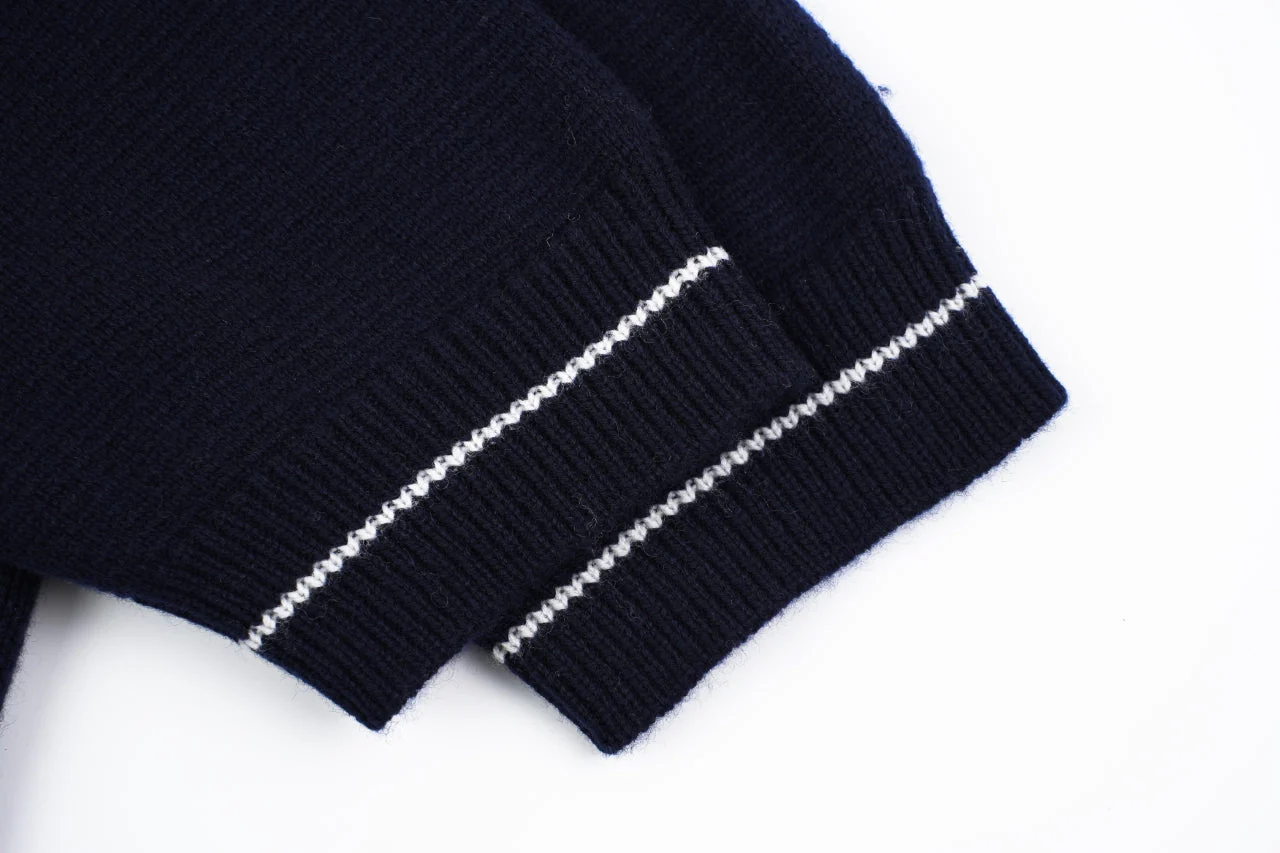 D 25ss wool embroidered knitted t-shirt