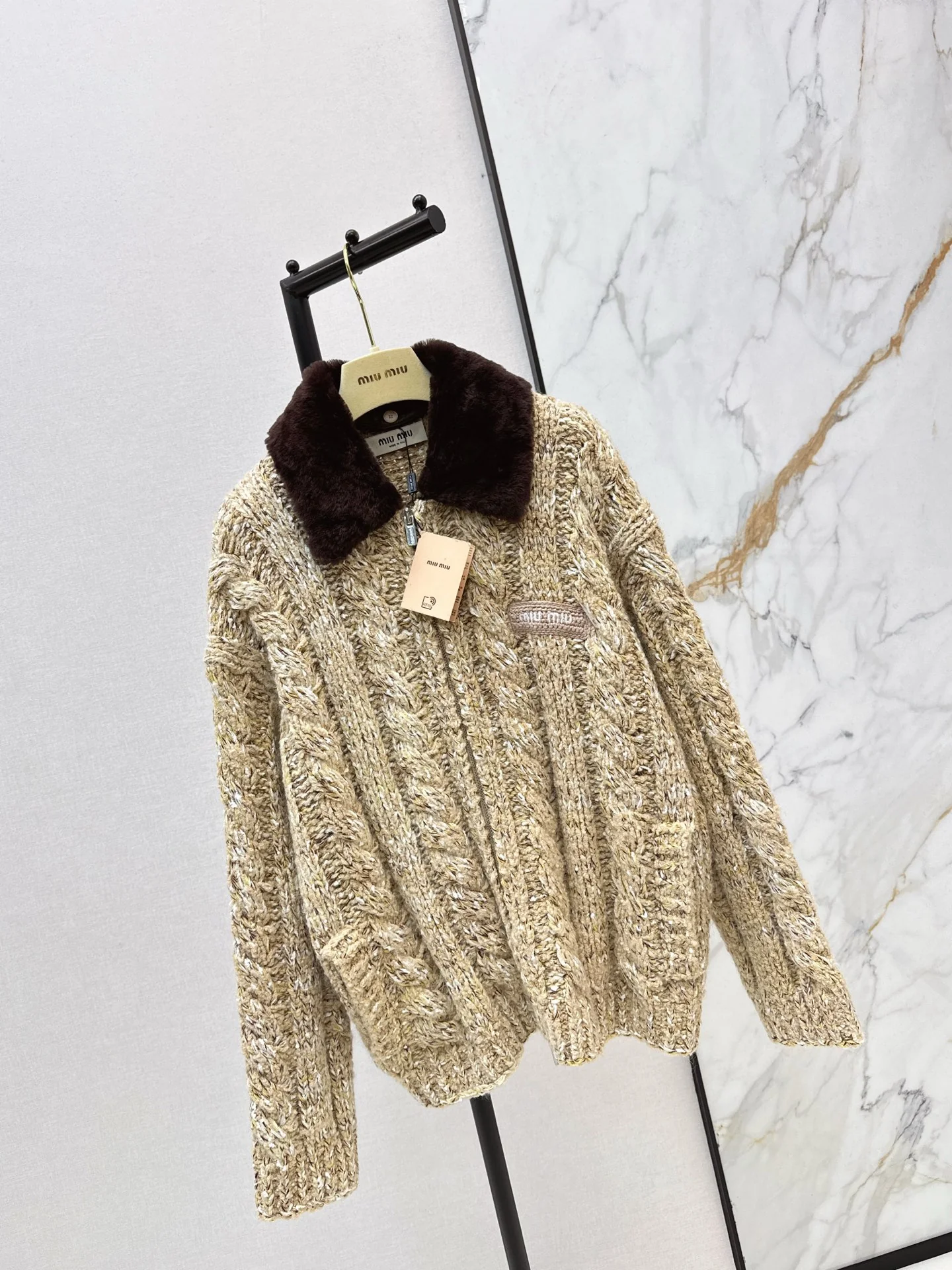 Miu 26ss zip-up jacket