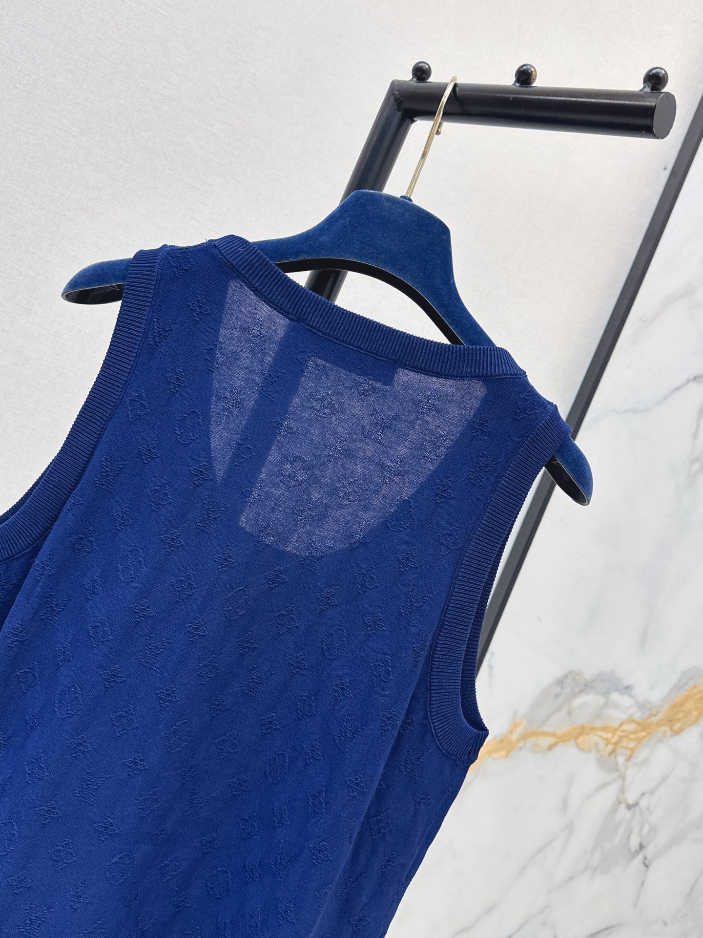 Loui 26ss jacquard knit vest