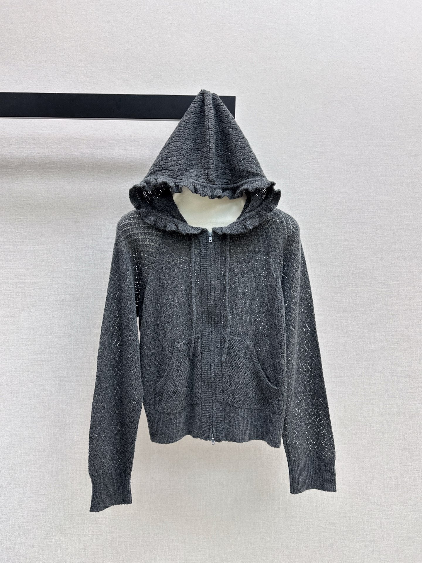 CD 25fw hooded knit cardigan
