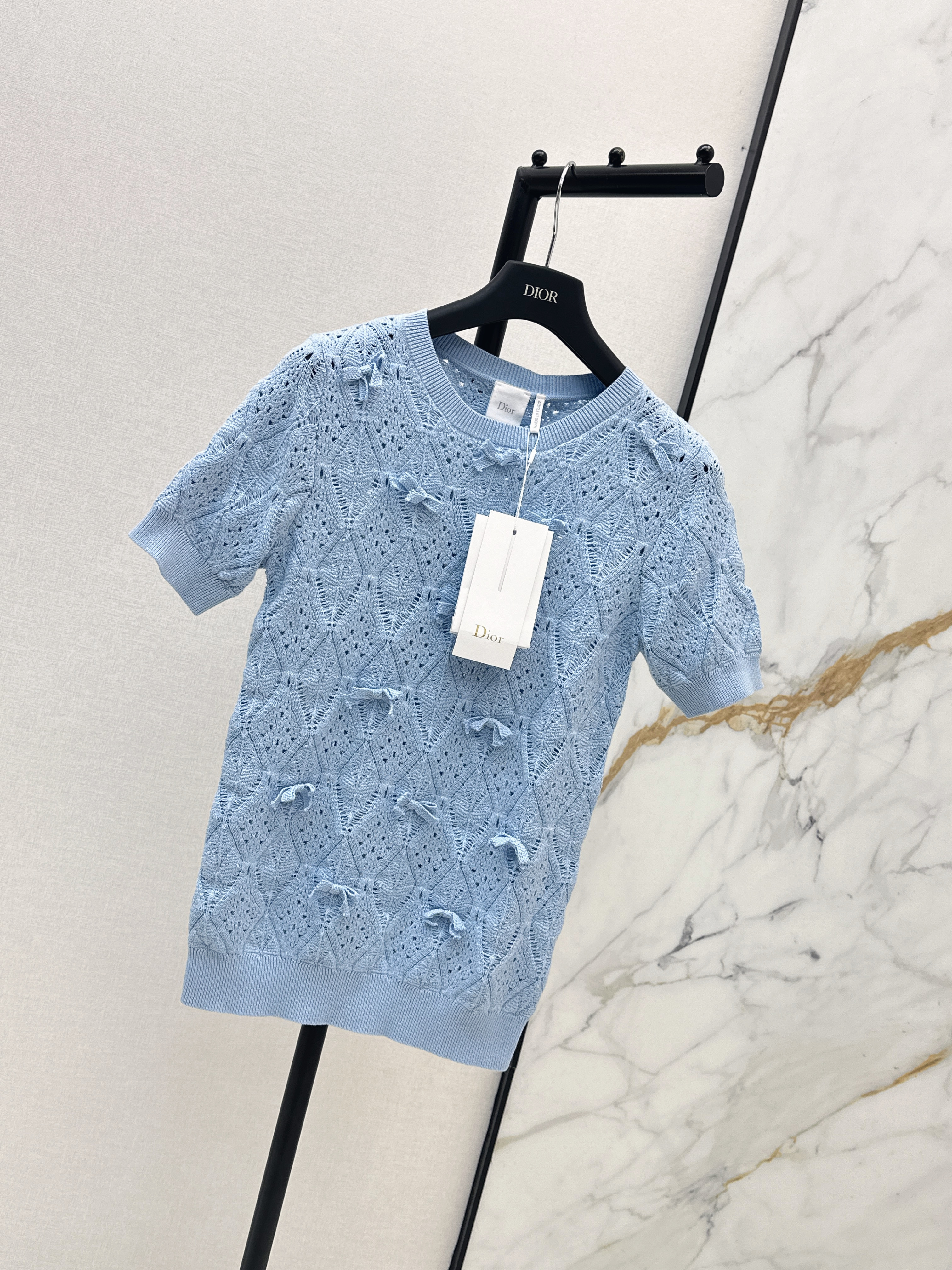 CD 26ss bow hollow knitwear