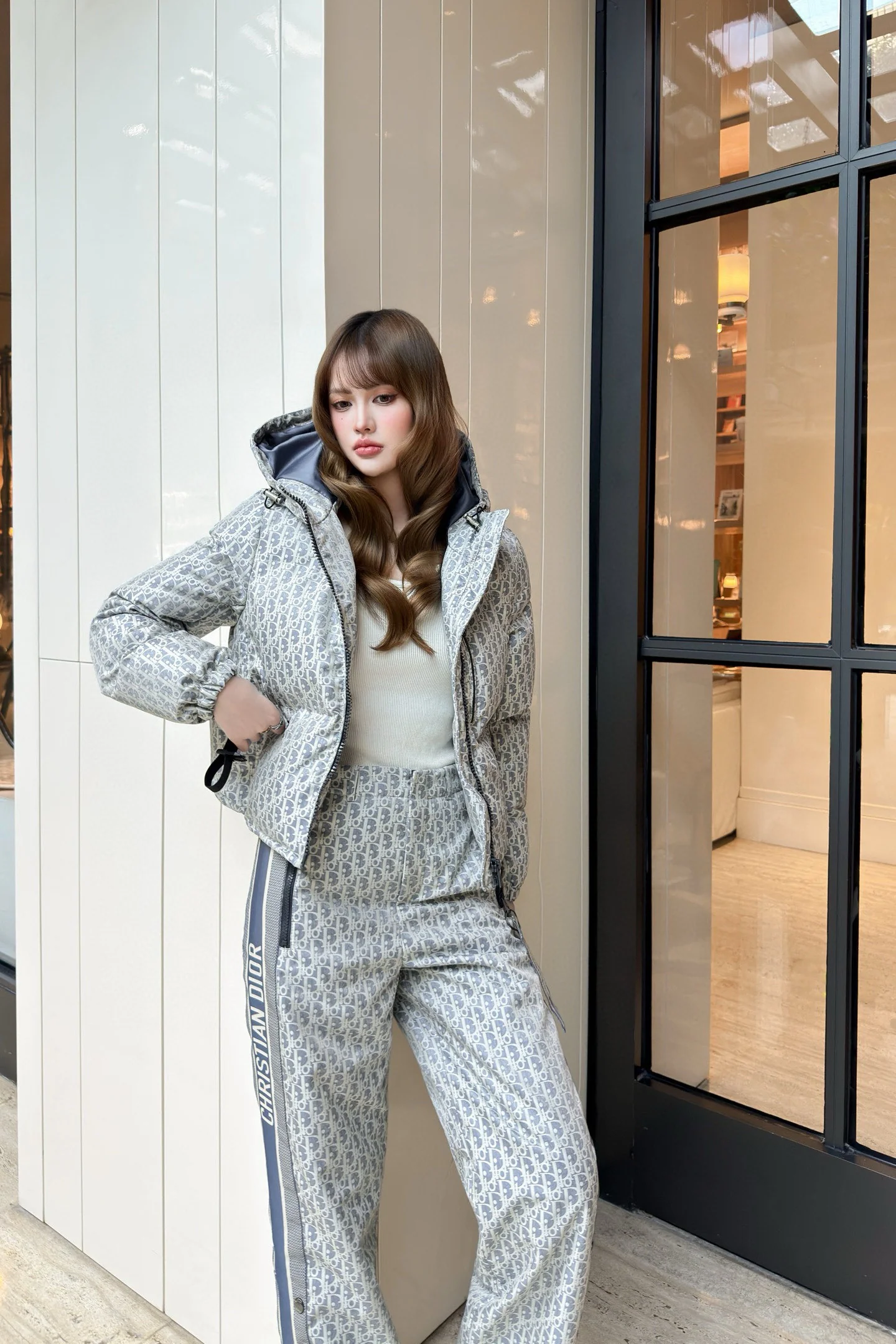 CD 25fw hooded puffer jackets