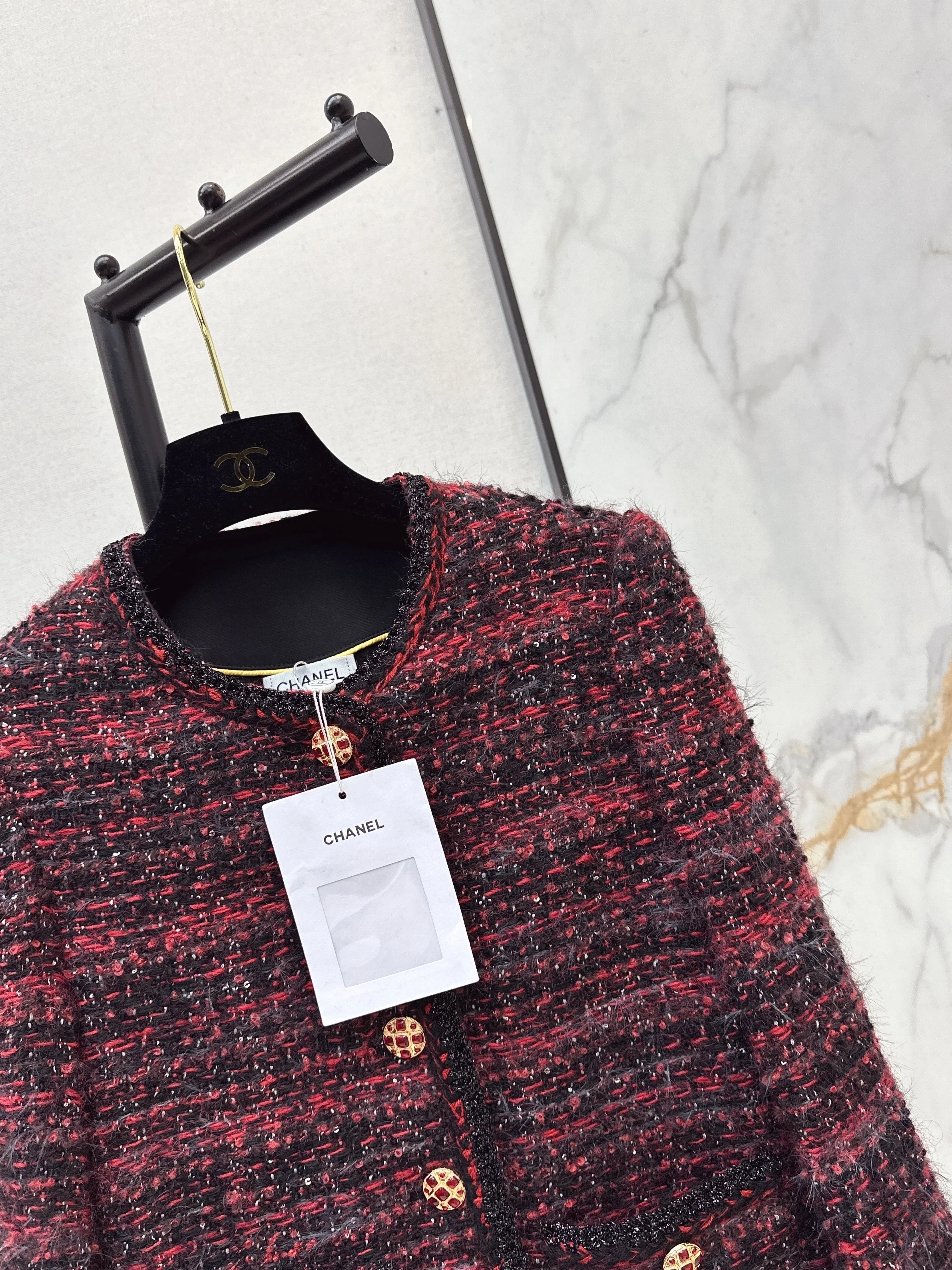 Chan 26ss woven tweed jacket