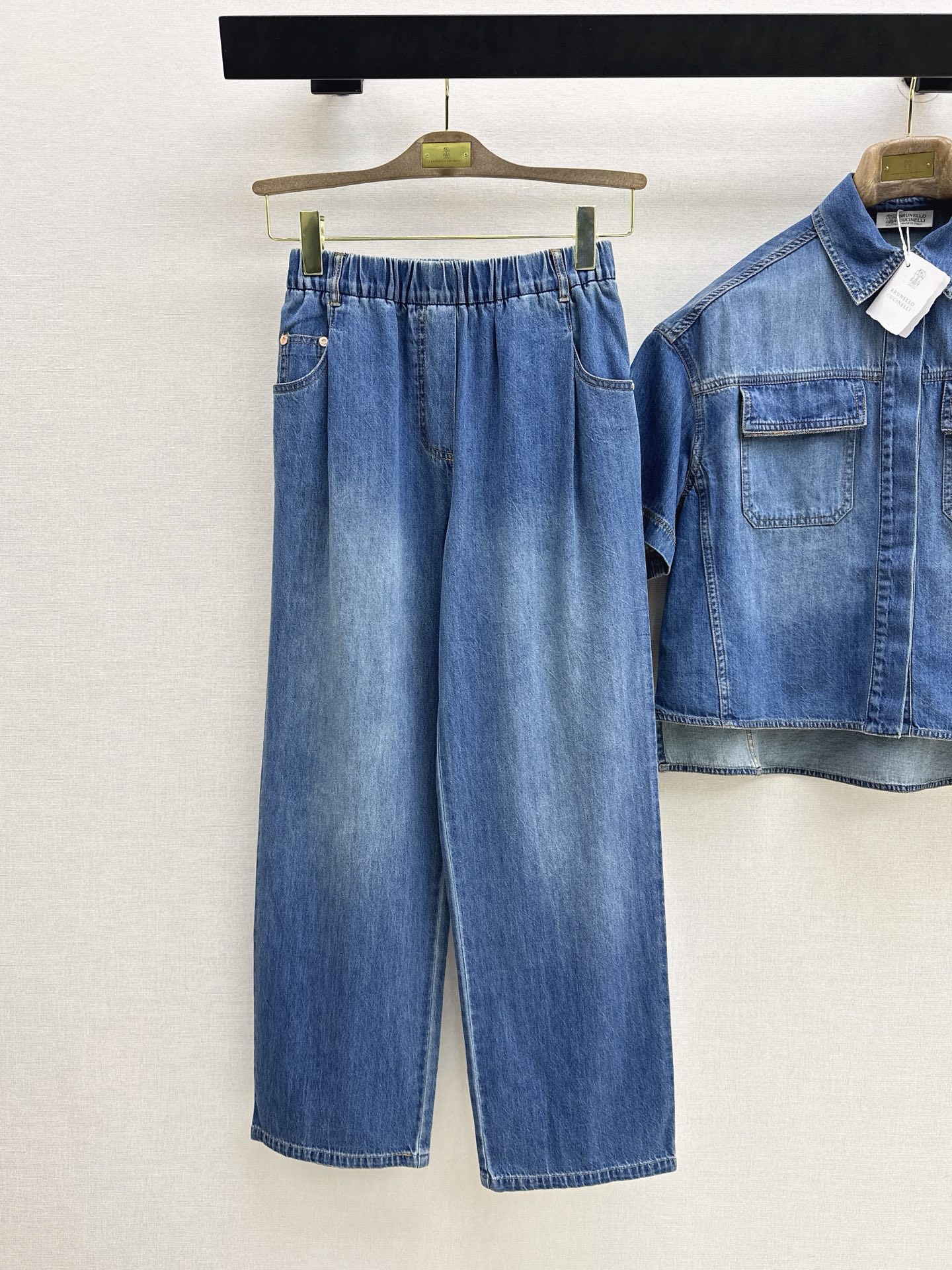 Brun 26ss denim suit