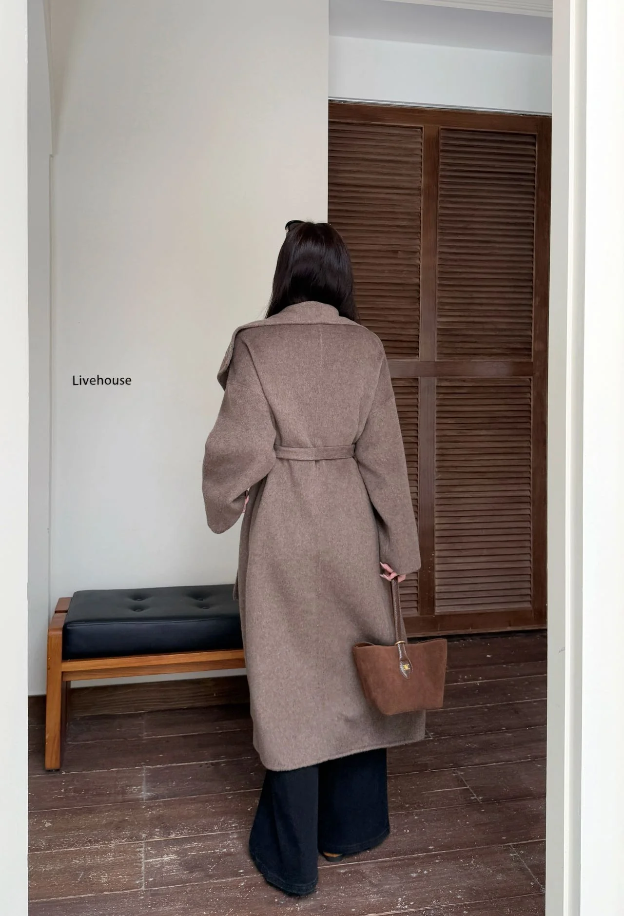 Herm 25fw woolen long overcoats