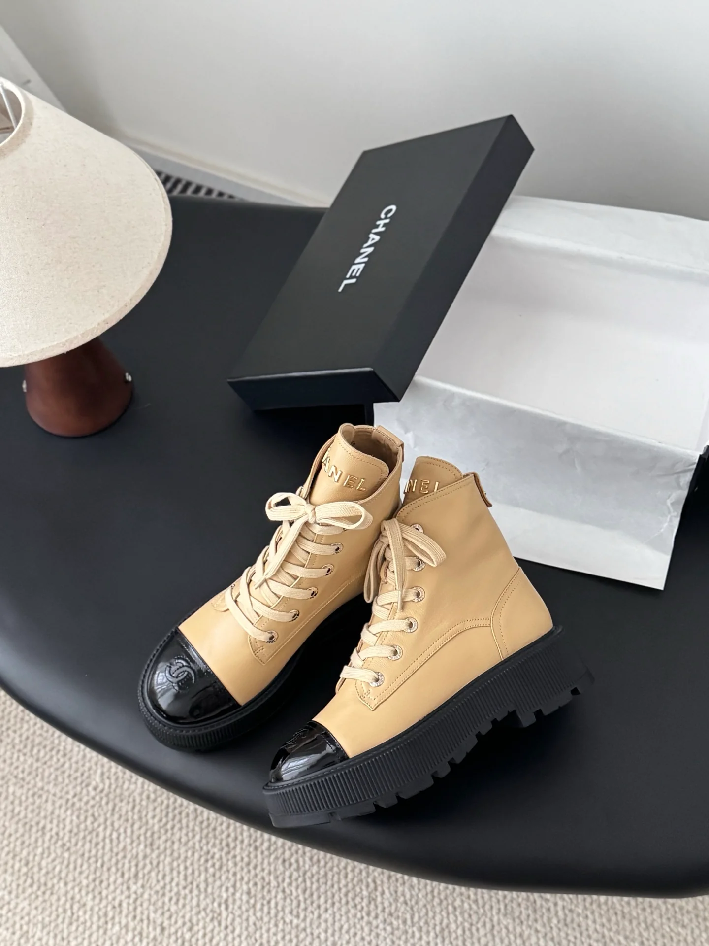 Chan 25fw ankle boots