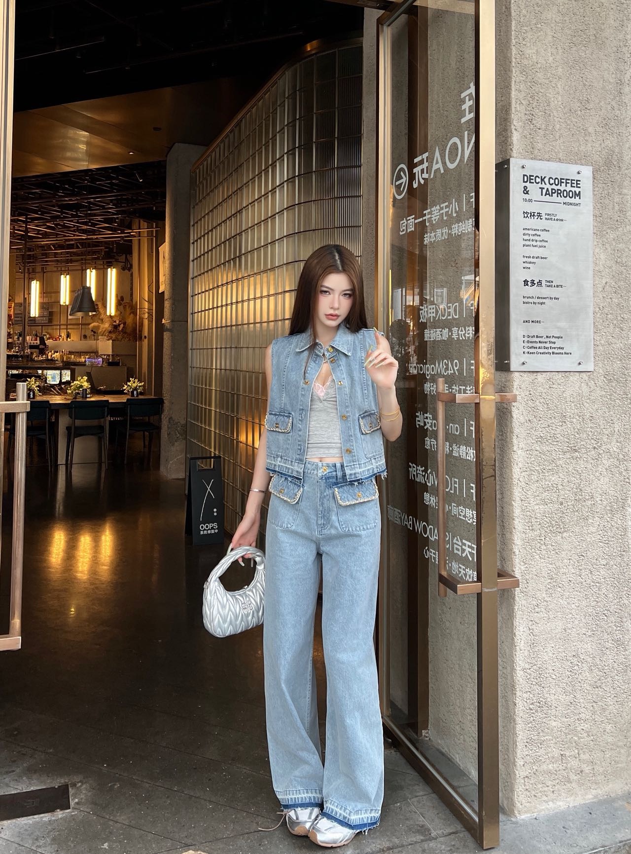 Chan 26ss denim vest jacket