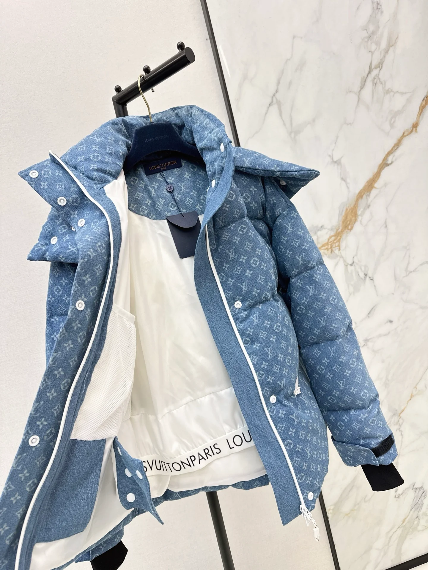 Louis 25fw denim down jacket