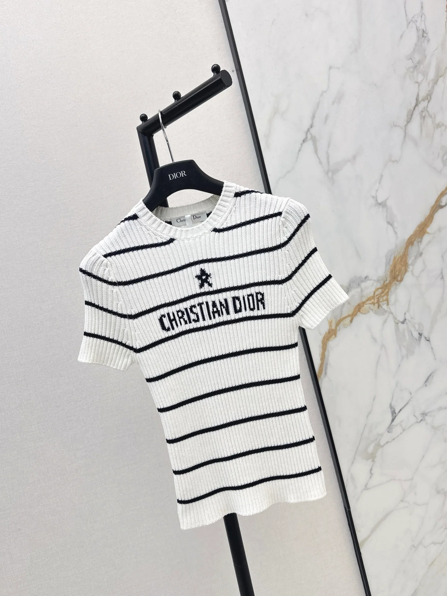 CD 25fw stripe knit t-shirt