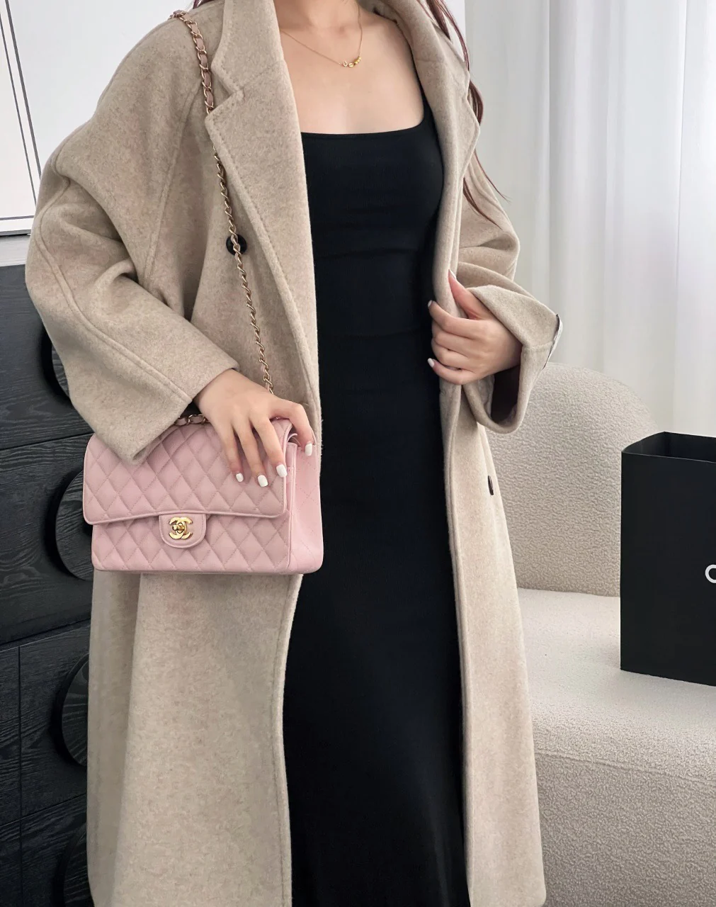 Chan cf25 chain shoulder bag