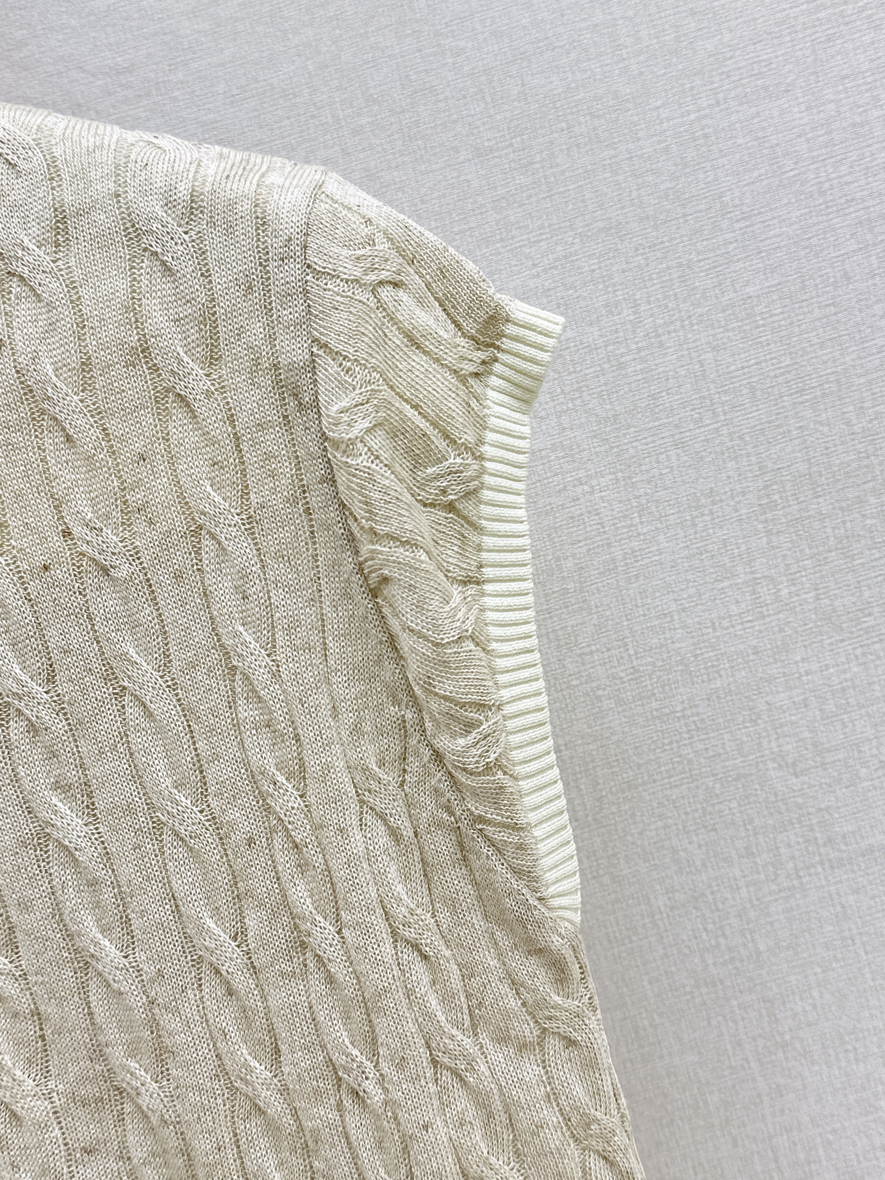 Ralp 26ss sleeveless knitwear