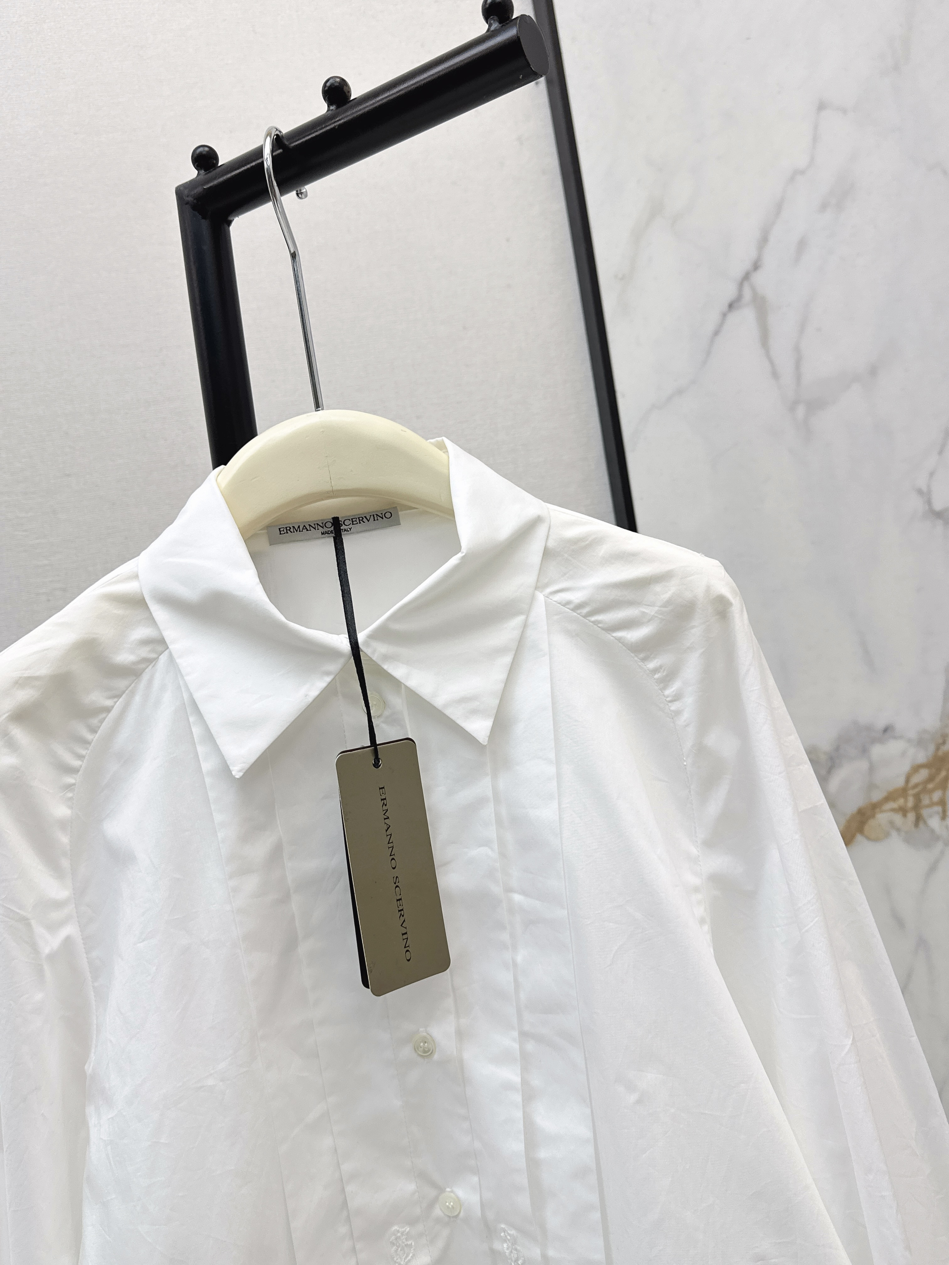 ES 26ss lace embroidery shirt