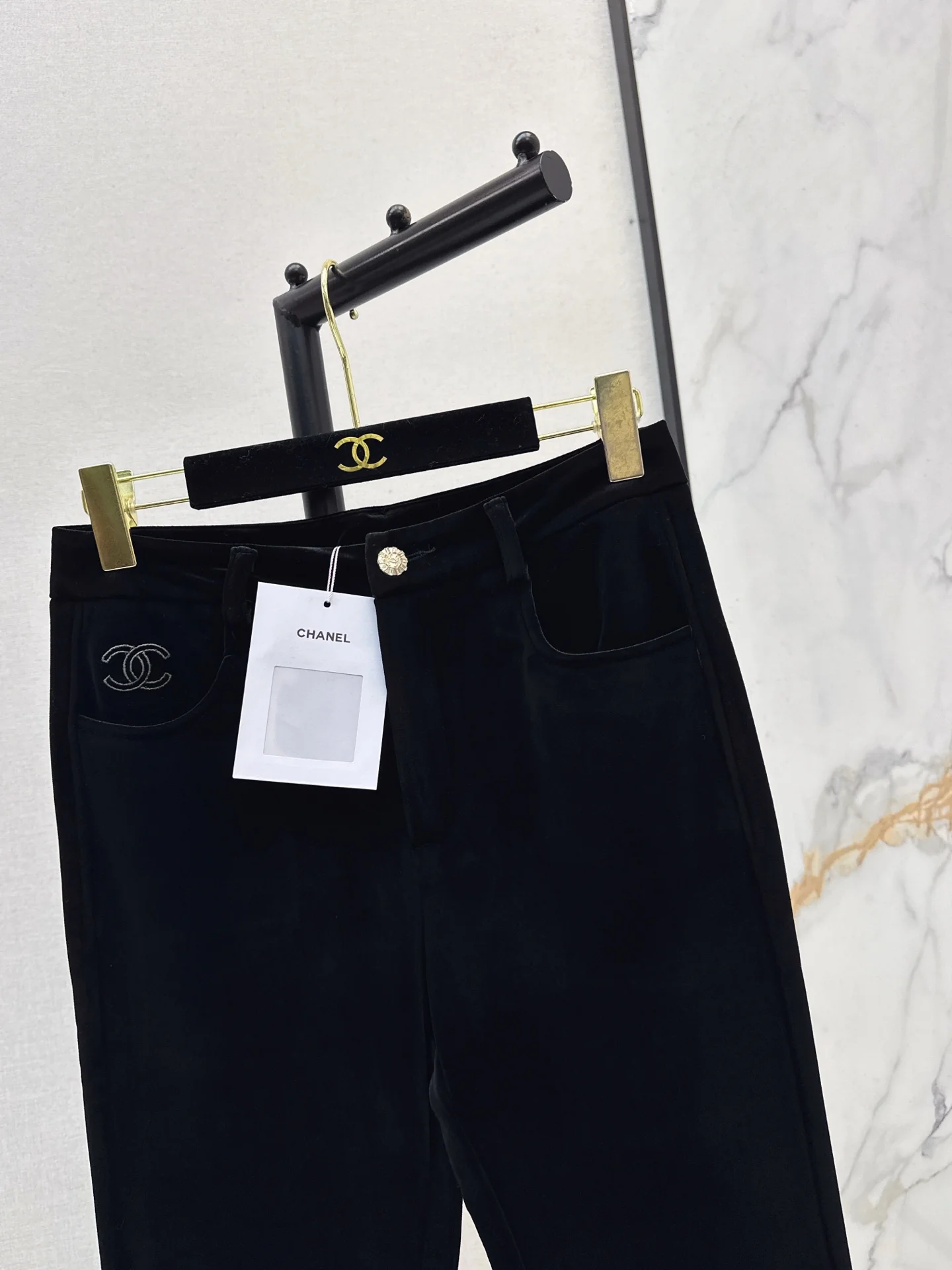 Chan 25fw velvet flared pants