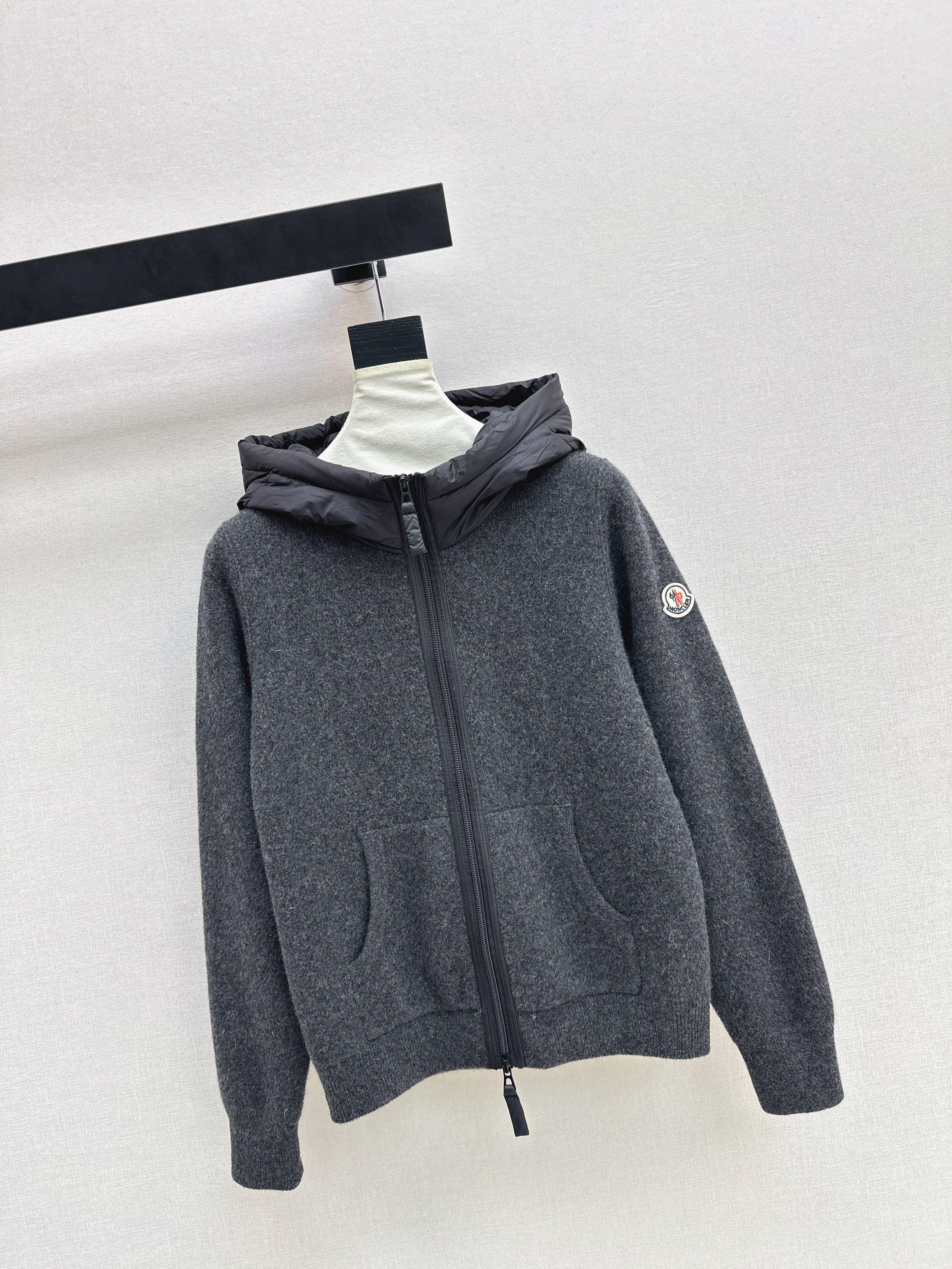 Monc 26ss hooded cardigan jacket