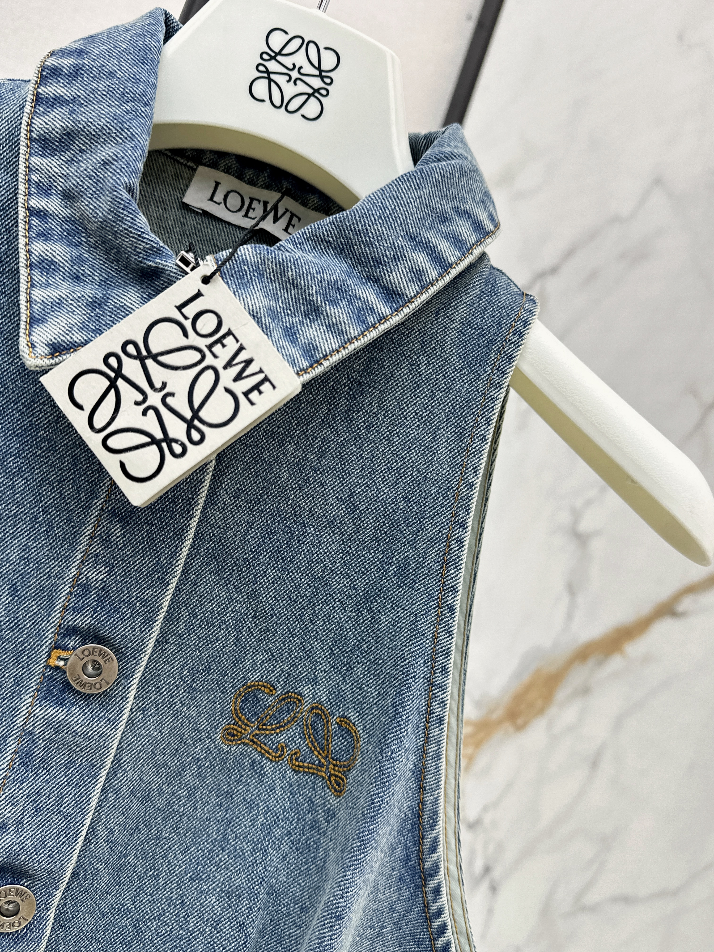 Loe 26ss denim vest