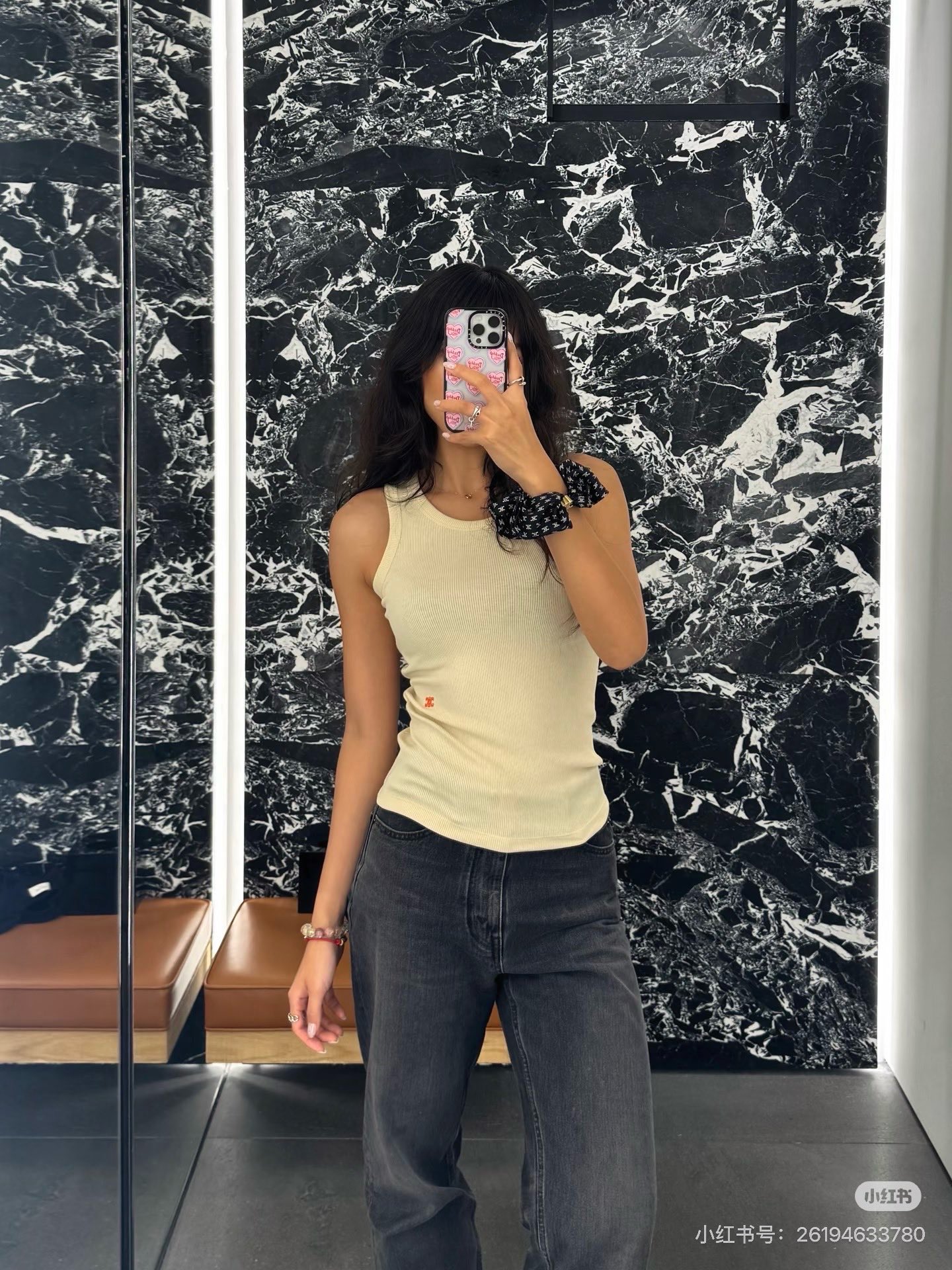 Celi 26ss rib knit vest