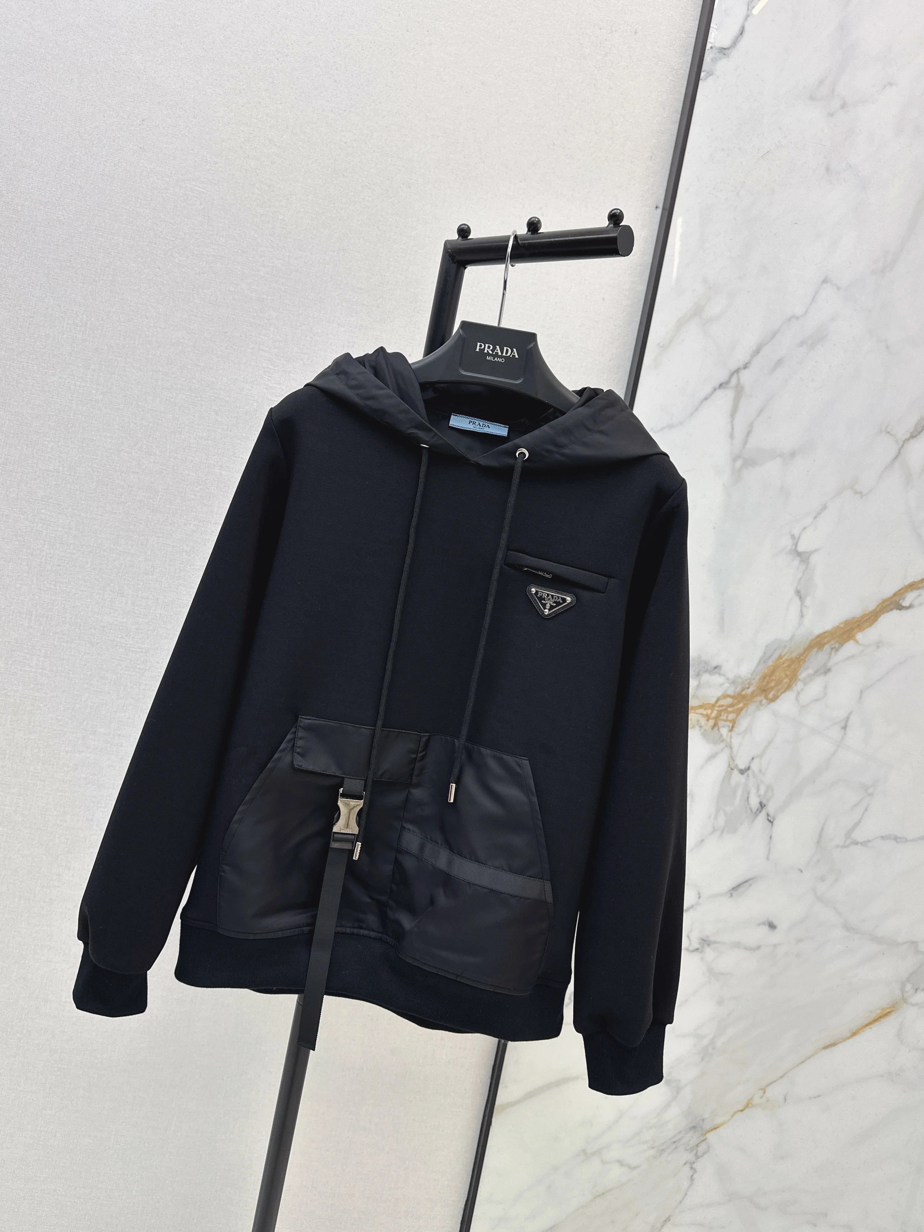 Prad 26ss drawstring hoodie