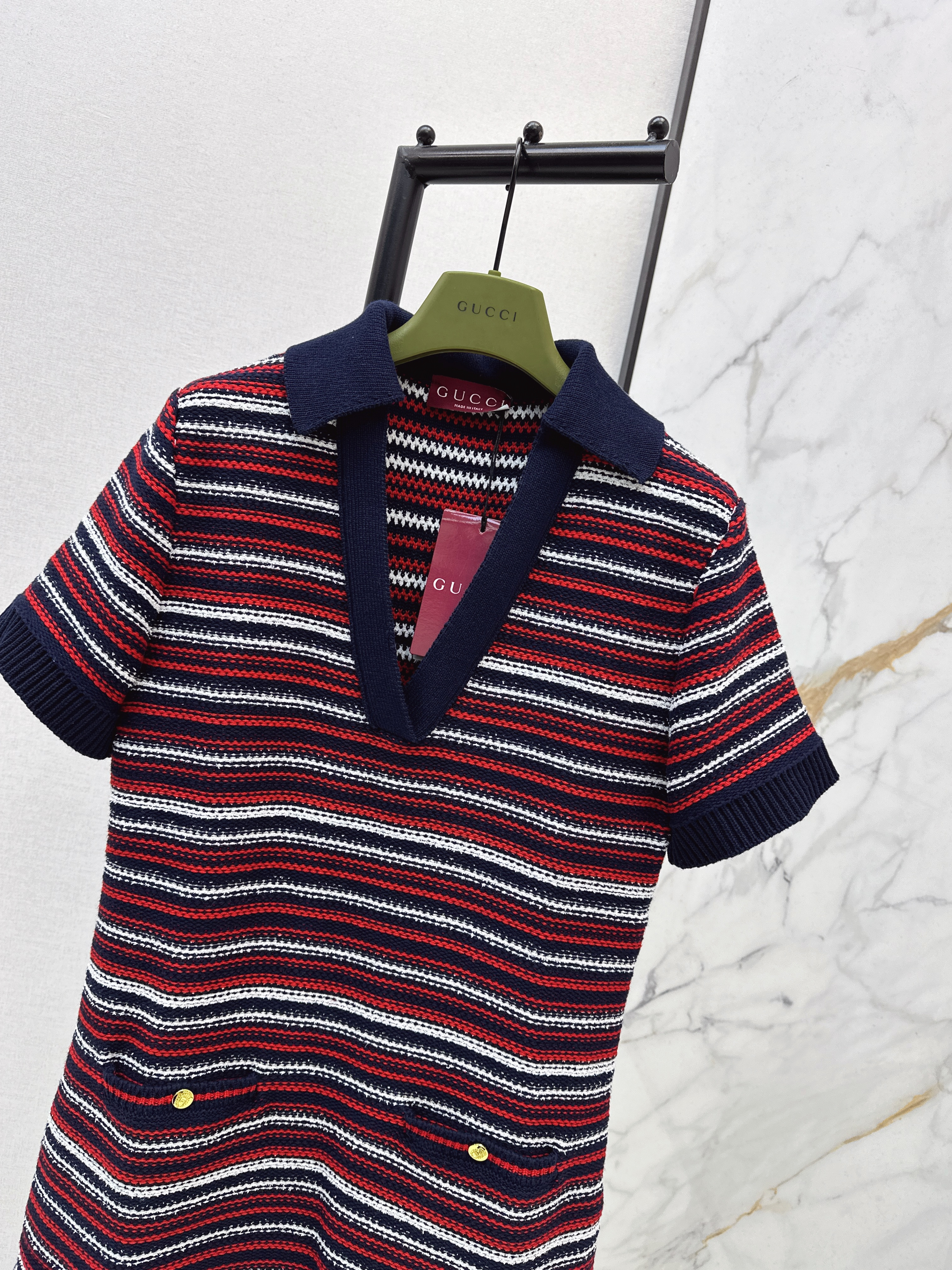 Guc 26ss stripe dress