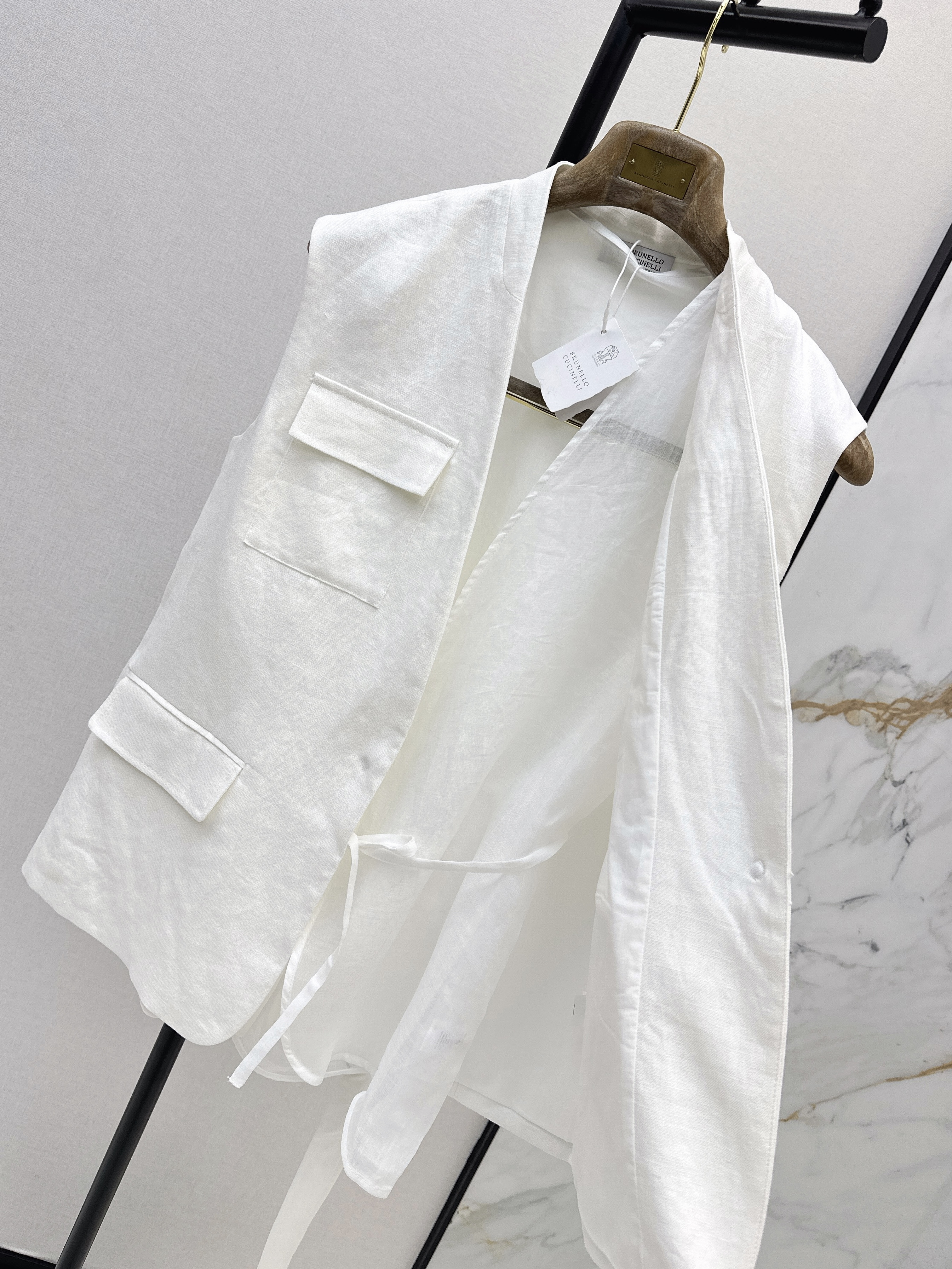 Brunello 26SS Layered Sleeveless Vest