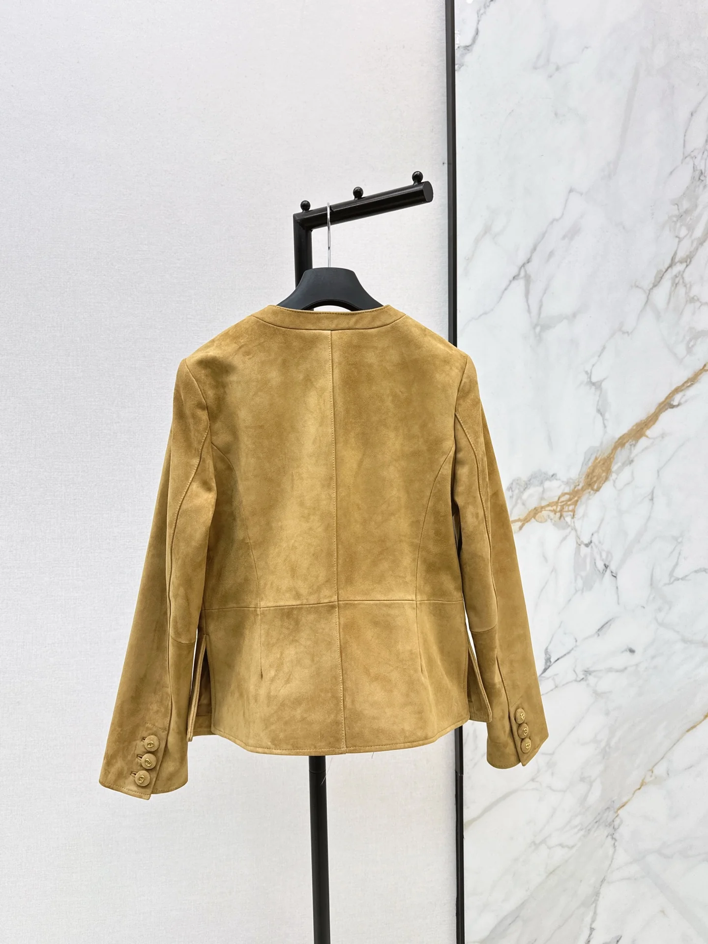 CD 25fw suede leather jacket