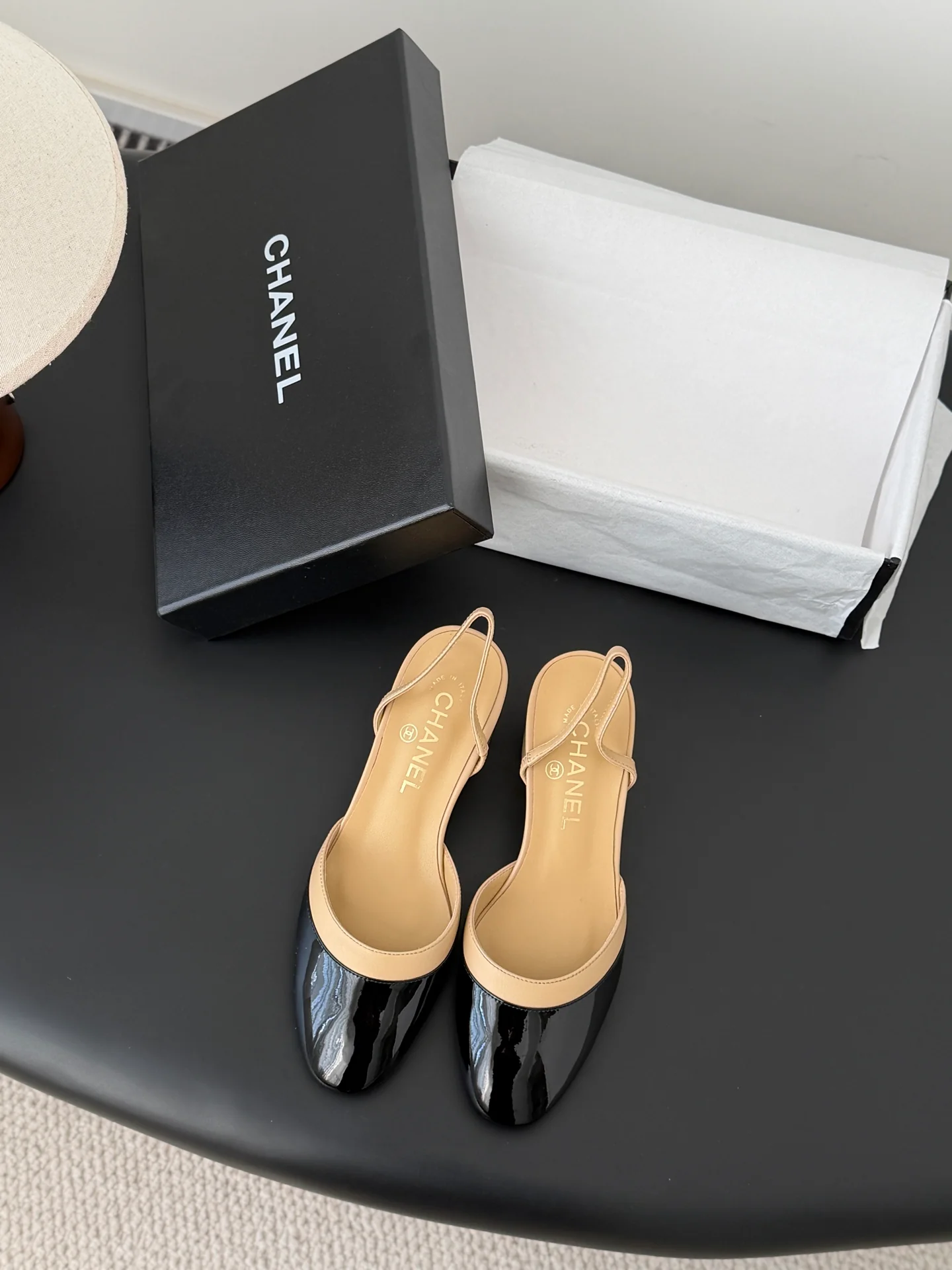 Chan 26ss mary jane chunky flats