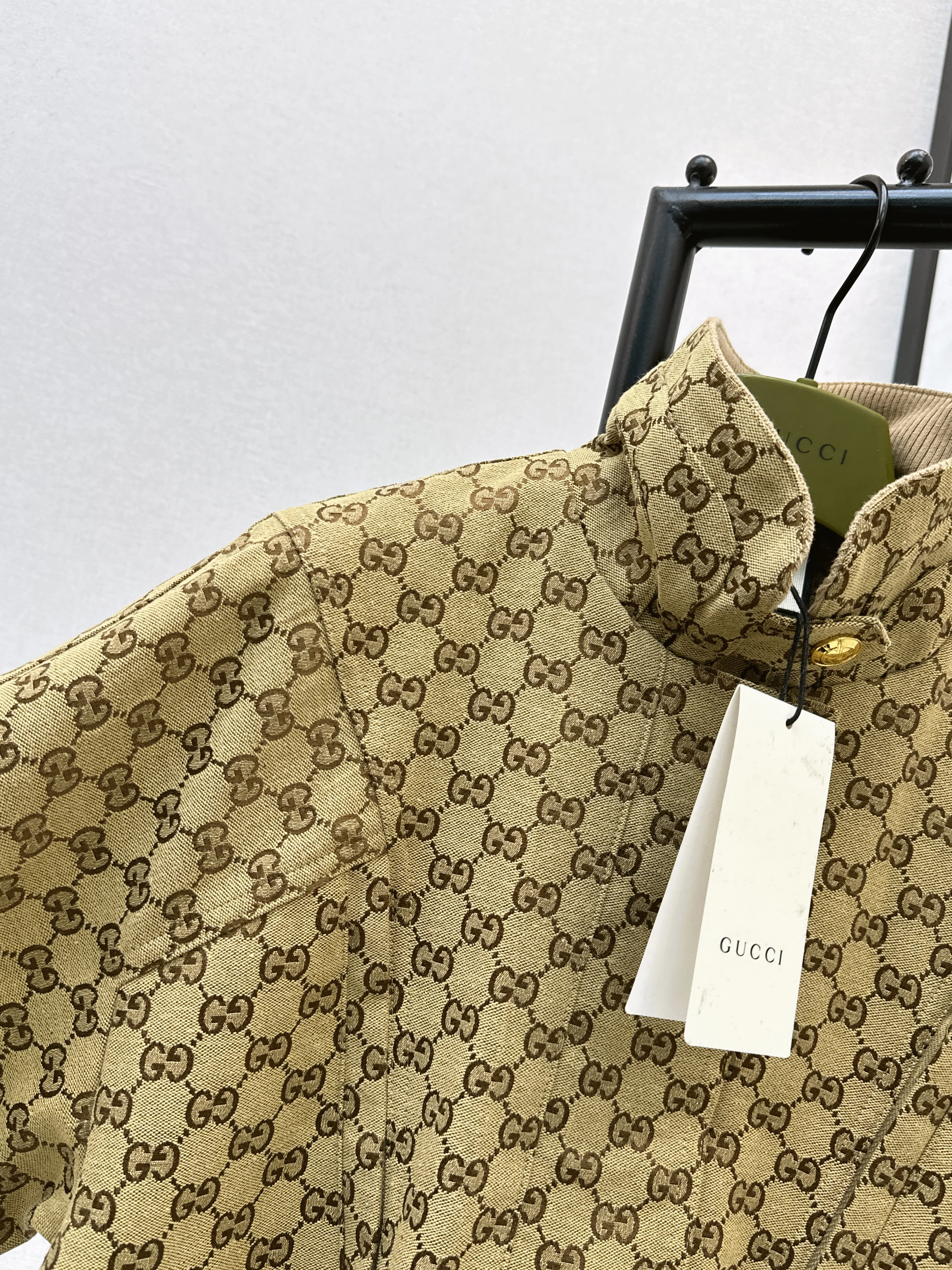 Gucc 26ss jacquard trench coats