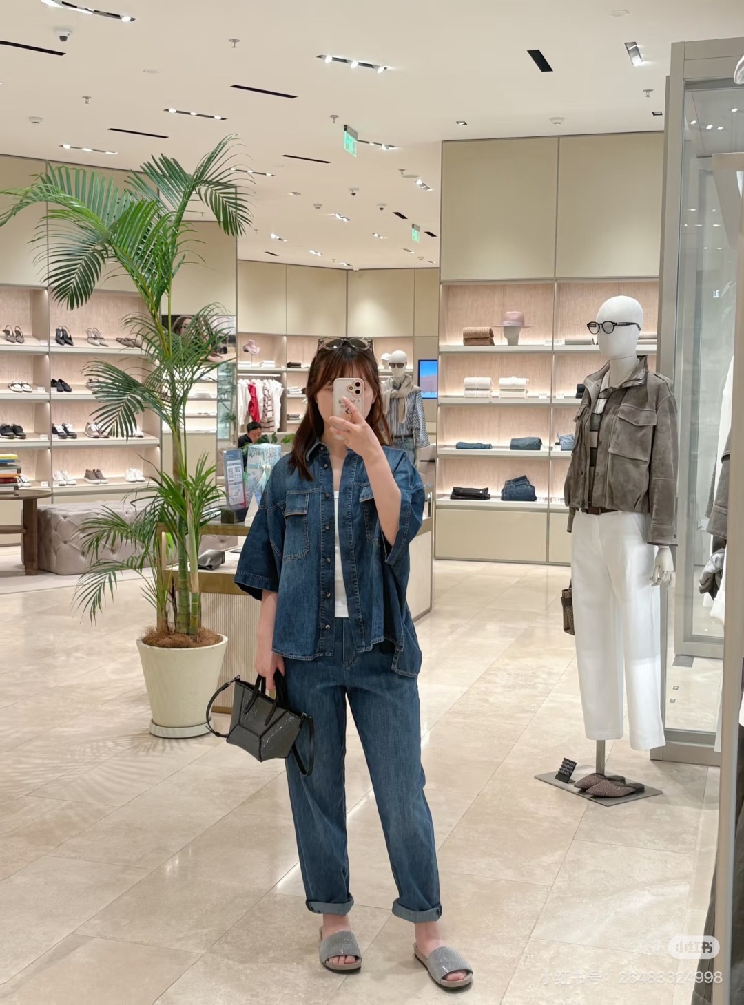 Brun 26ss denim suit