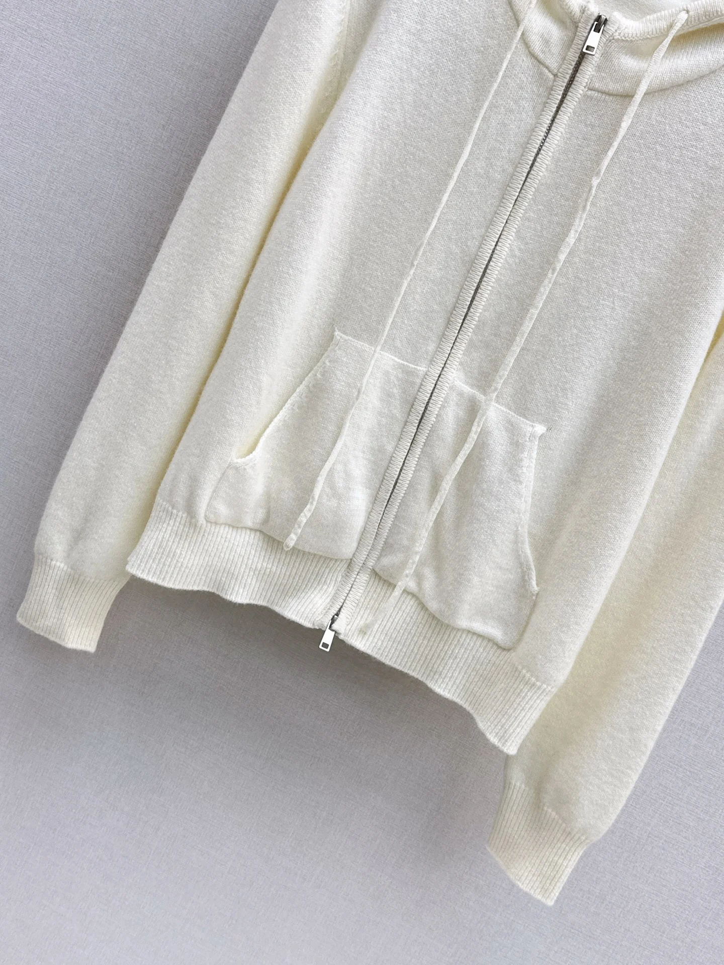 Monc 26ss hooded knit cardigan