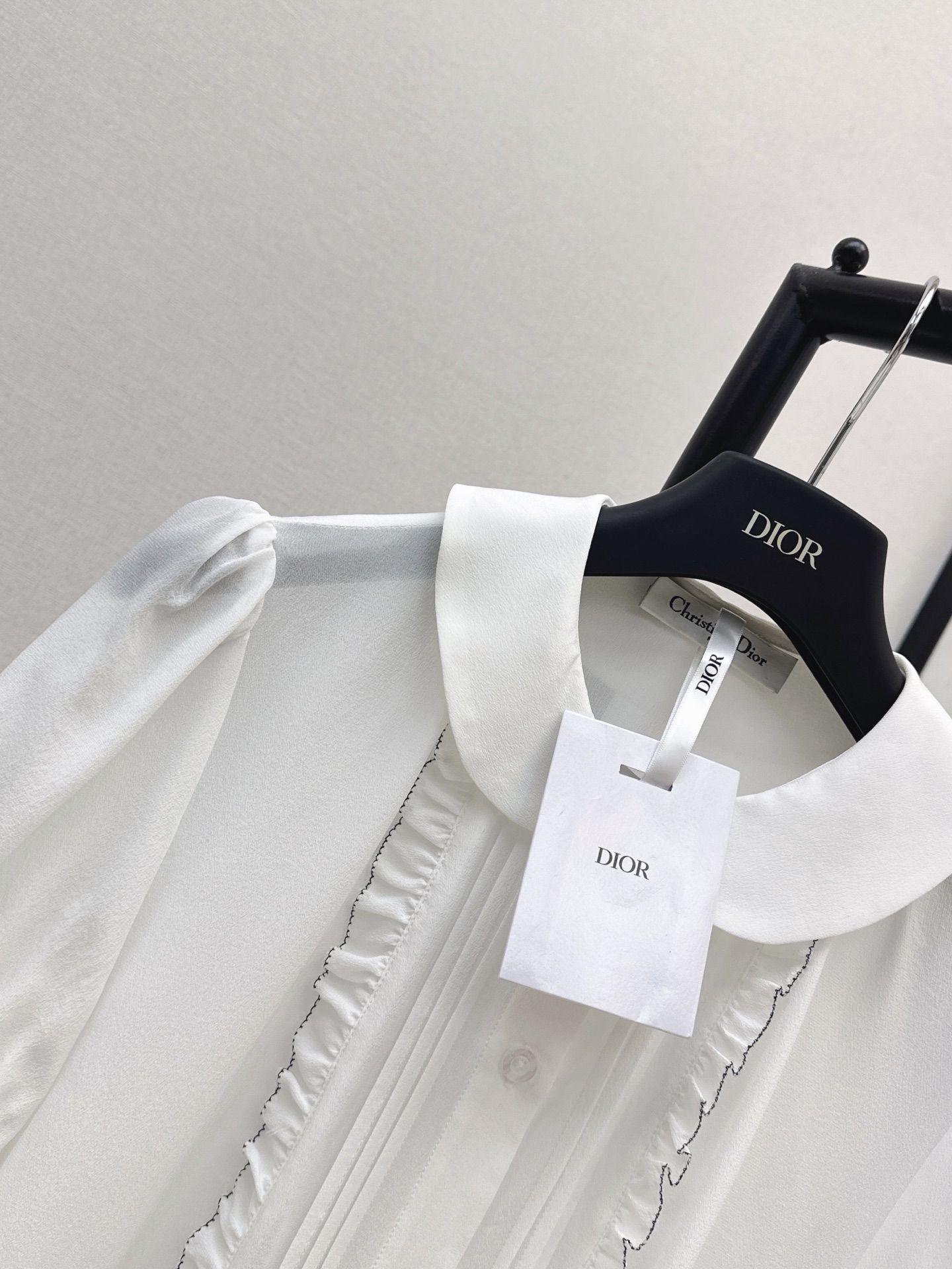 CD 26ss ruffle silk shirt