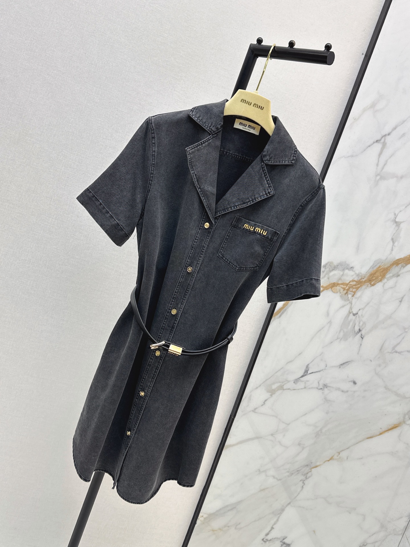 Miu 26ss belted dress