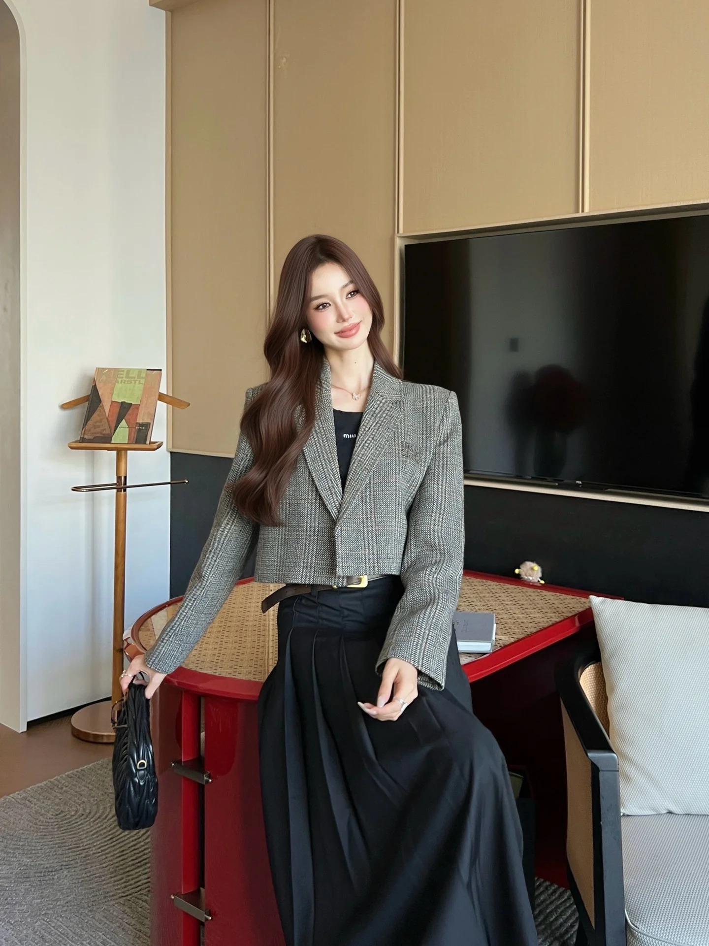 Miu 26ss wool blazer jacket