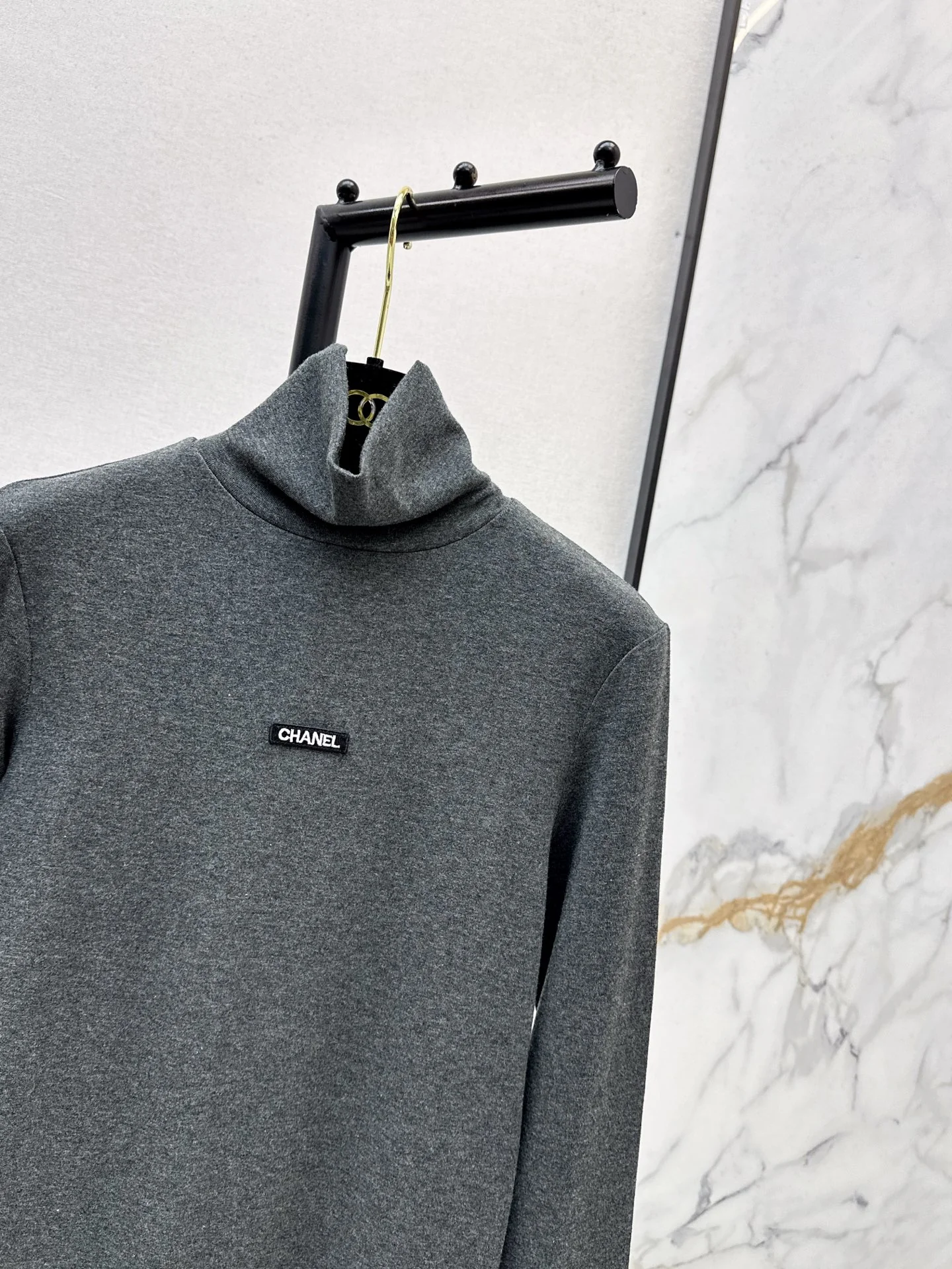 Chan 25fw high neck basic tee