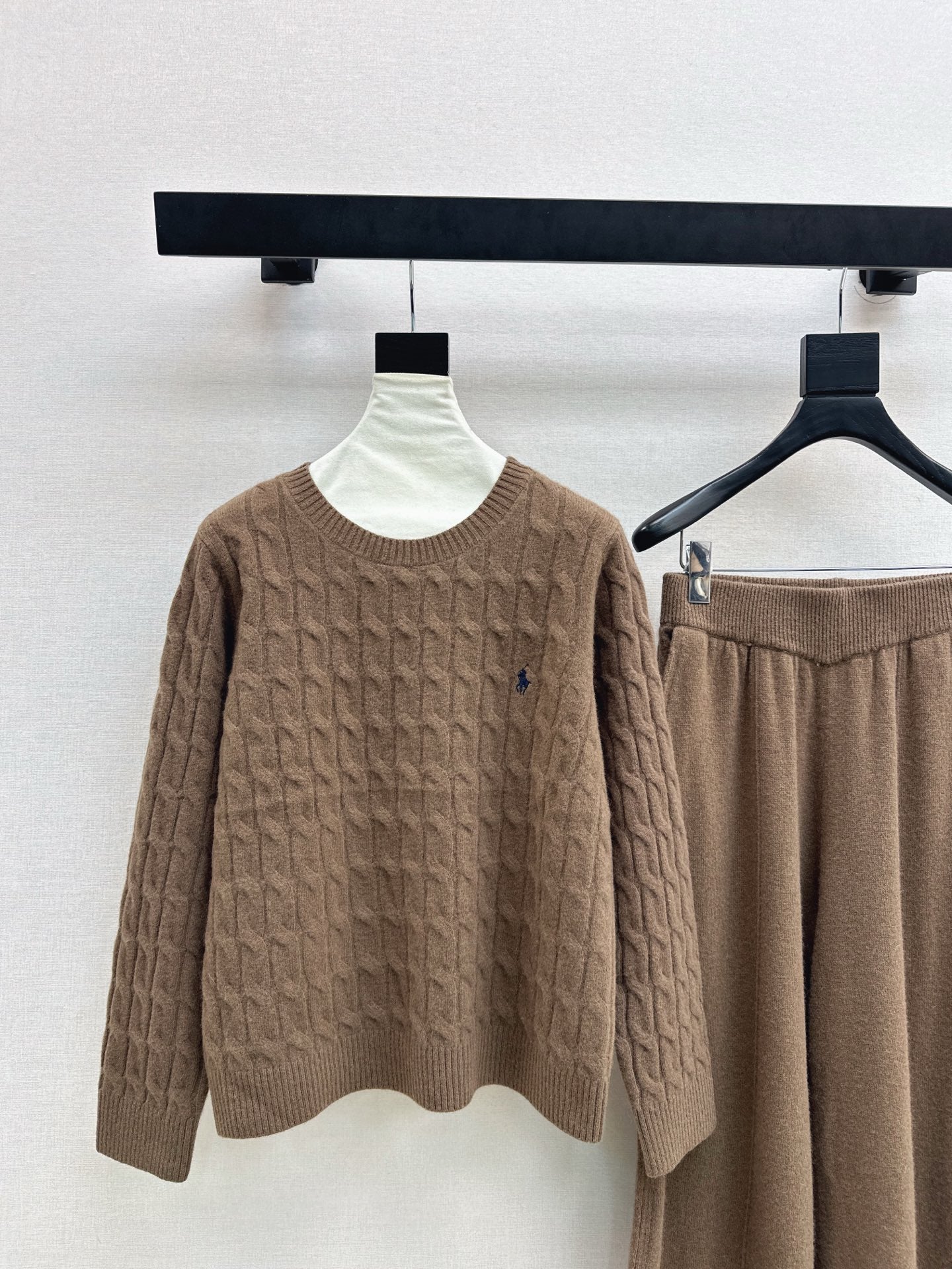 Ralp 25fw wool sweater +wide-leg pants