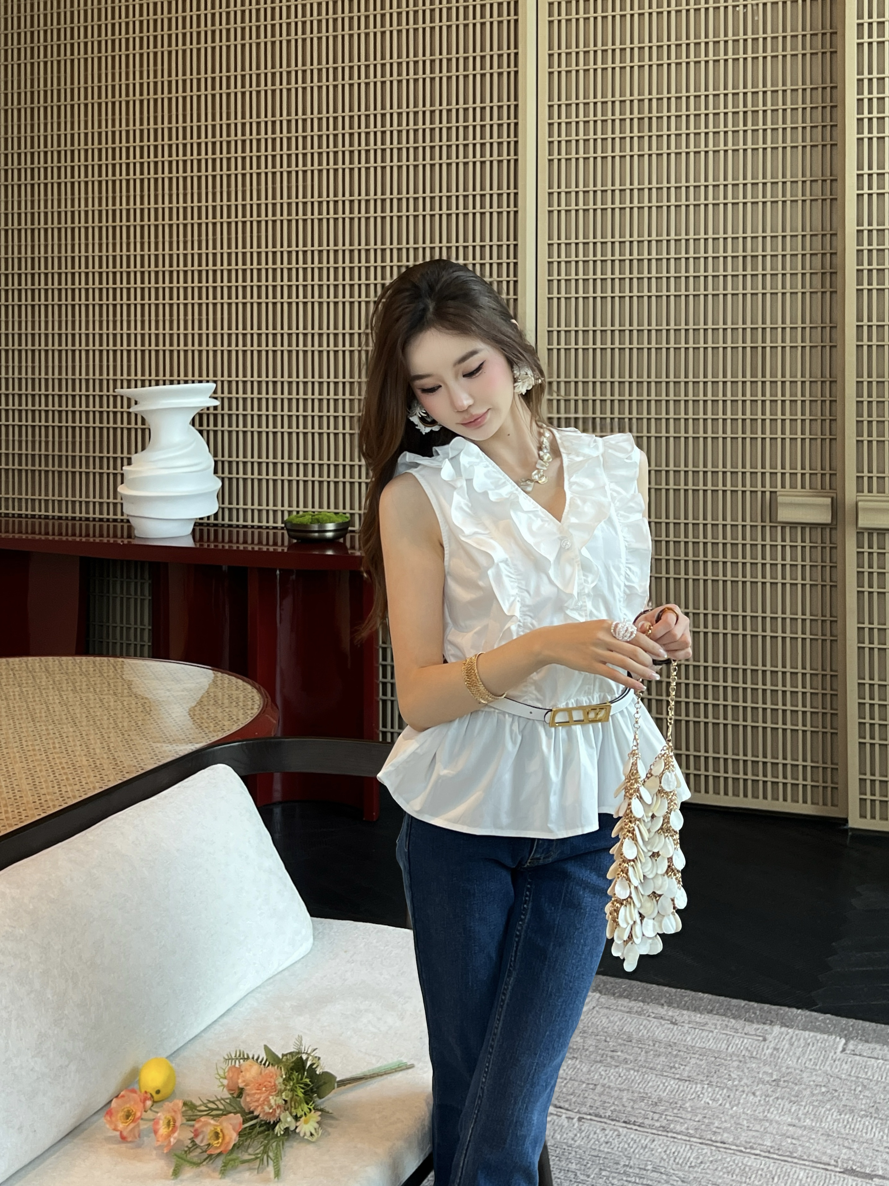 Valen 26ss sleeveless shirt